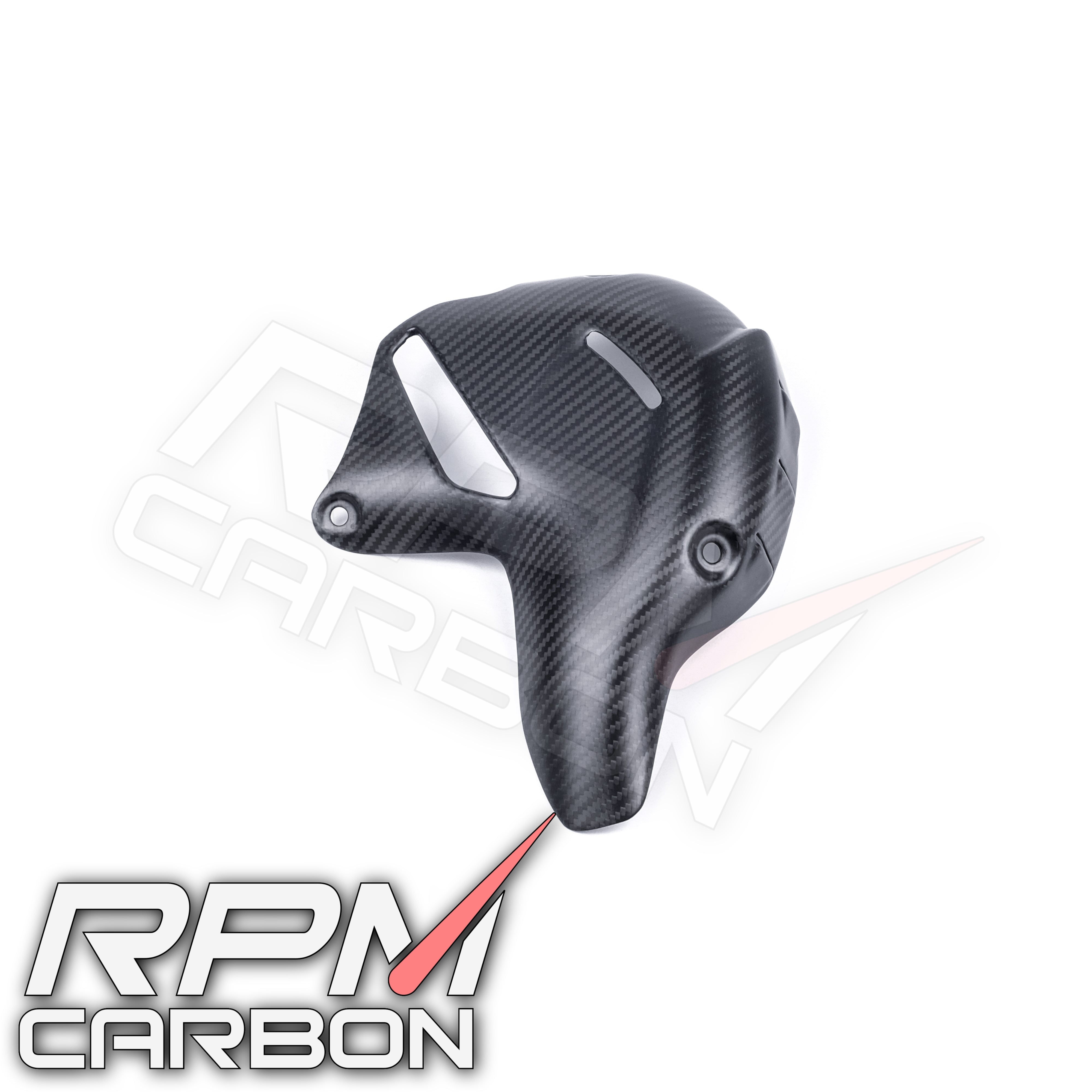 Ducati Panigale/Streetfighter V4 Carbon Fiber Exhaust Cover (Akrapovic Exhaust)