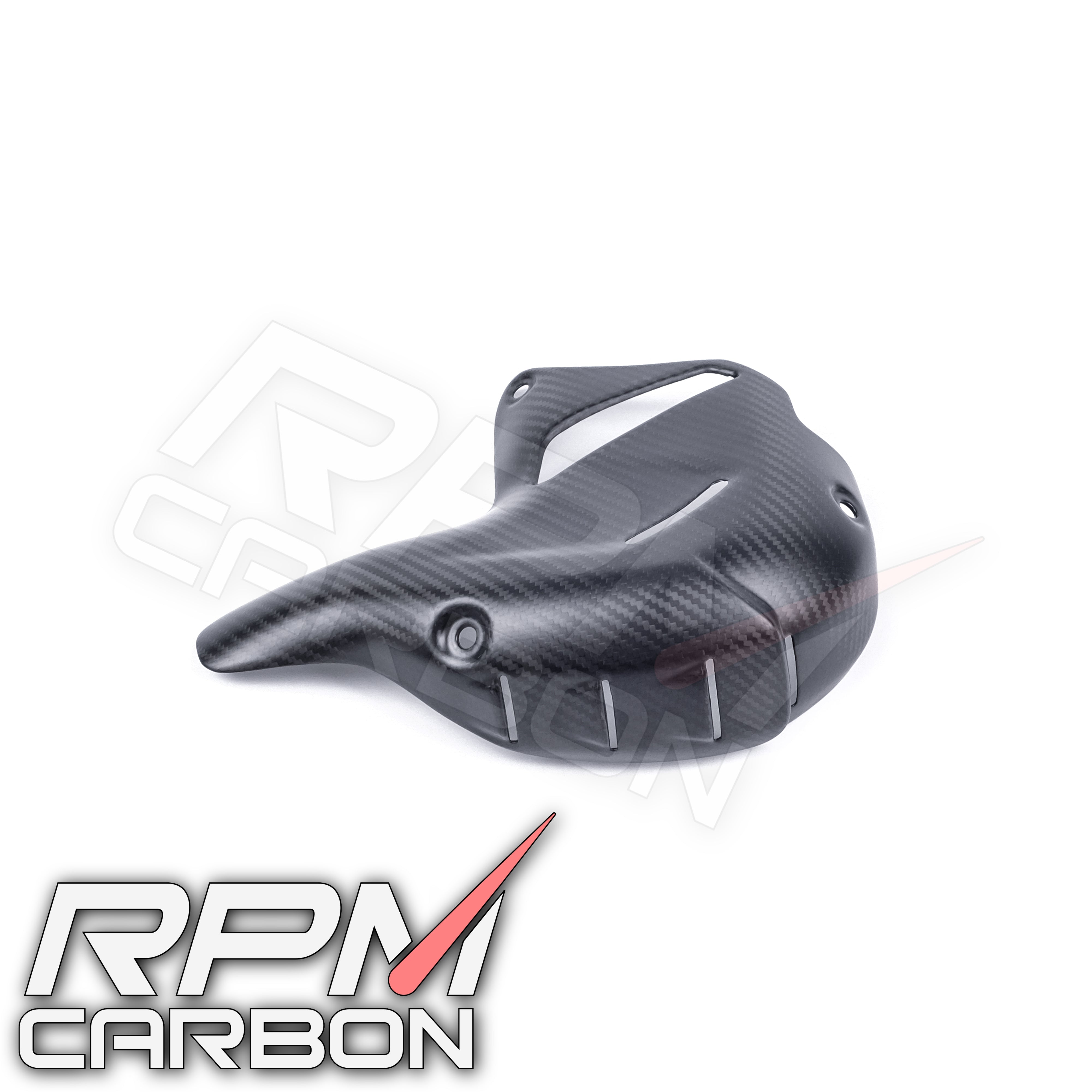 Ducati Panigale/Streetfighter V4 Carbon Fiber Exhaust Cover (Akrapovic Exhaust)