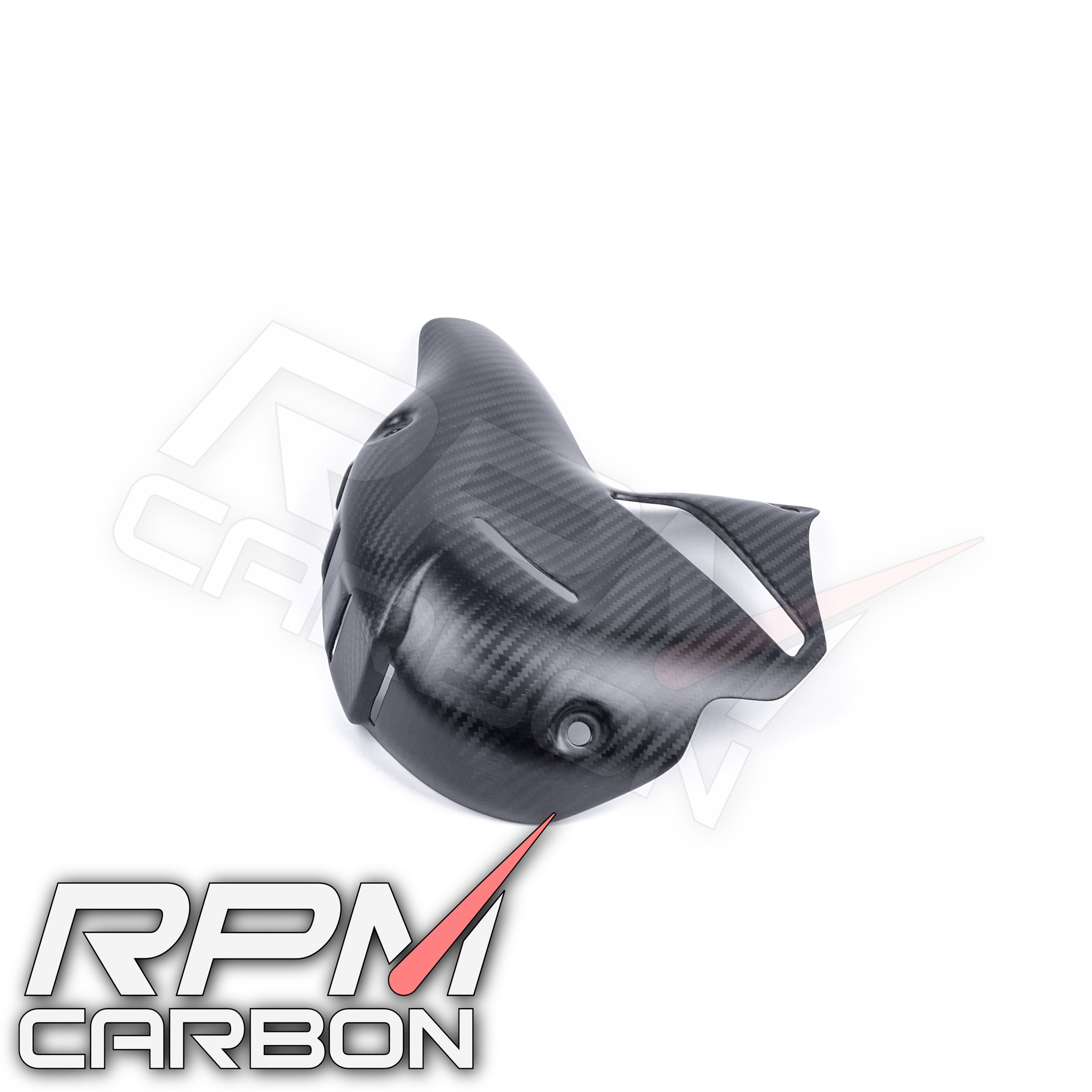 Ducati Panigale/Streetfighter V4 Carbon Fiber Exhaust Cover (Akrapovic Exhaust)