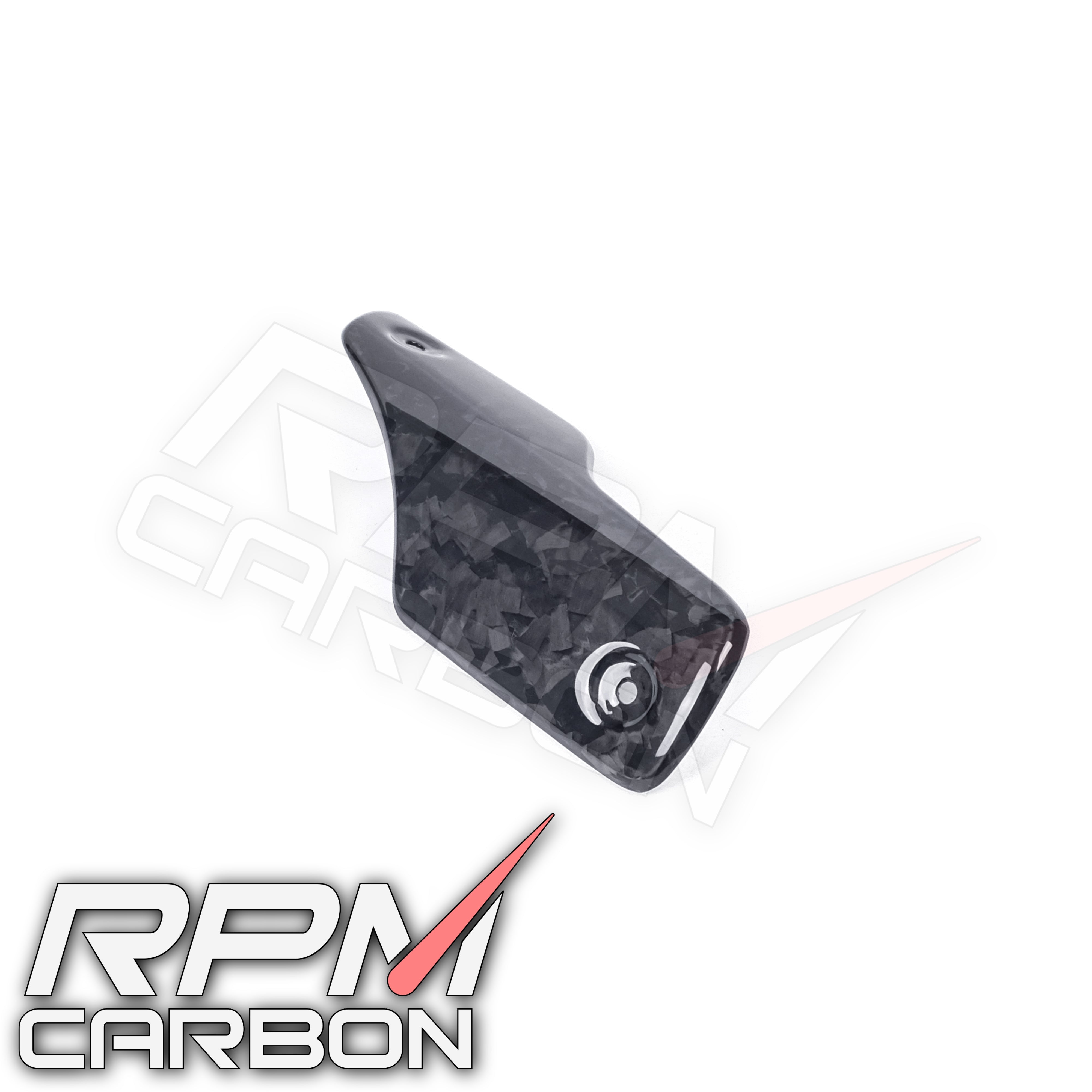 Ducati Panigale/Streetfighter V4 Carbon Fiber Exhaust Cover Small (Akrapovic Exhaust)