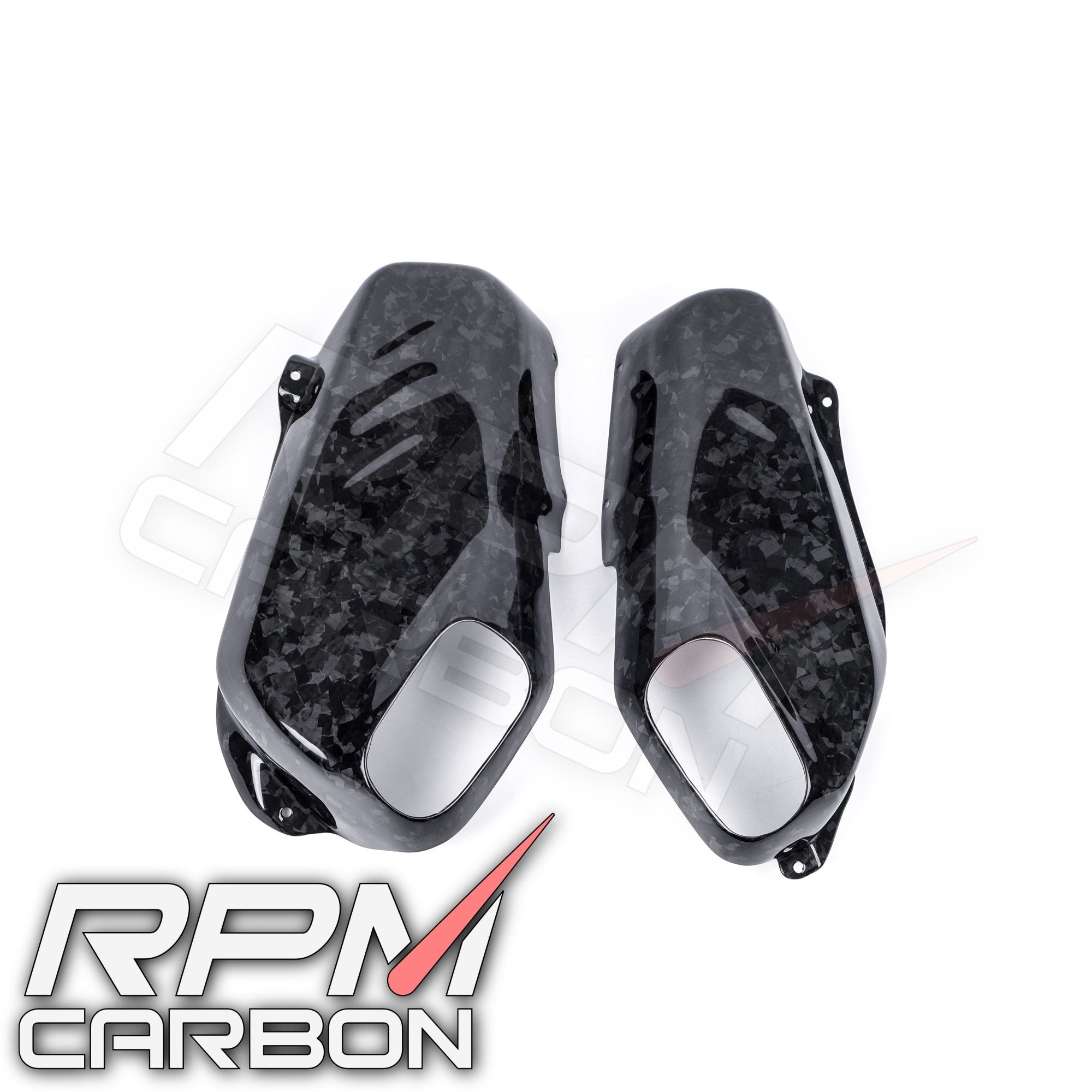 Ducati Panigale/Streetfighter V4 Carbon Fiber Stock Exhaust Side Panels