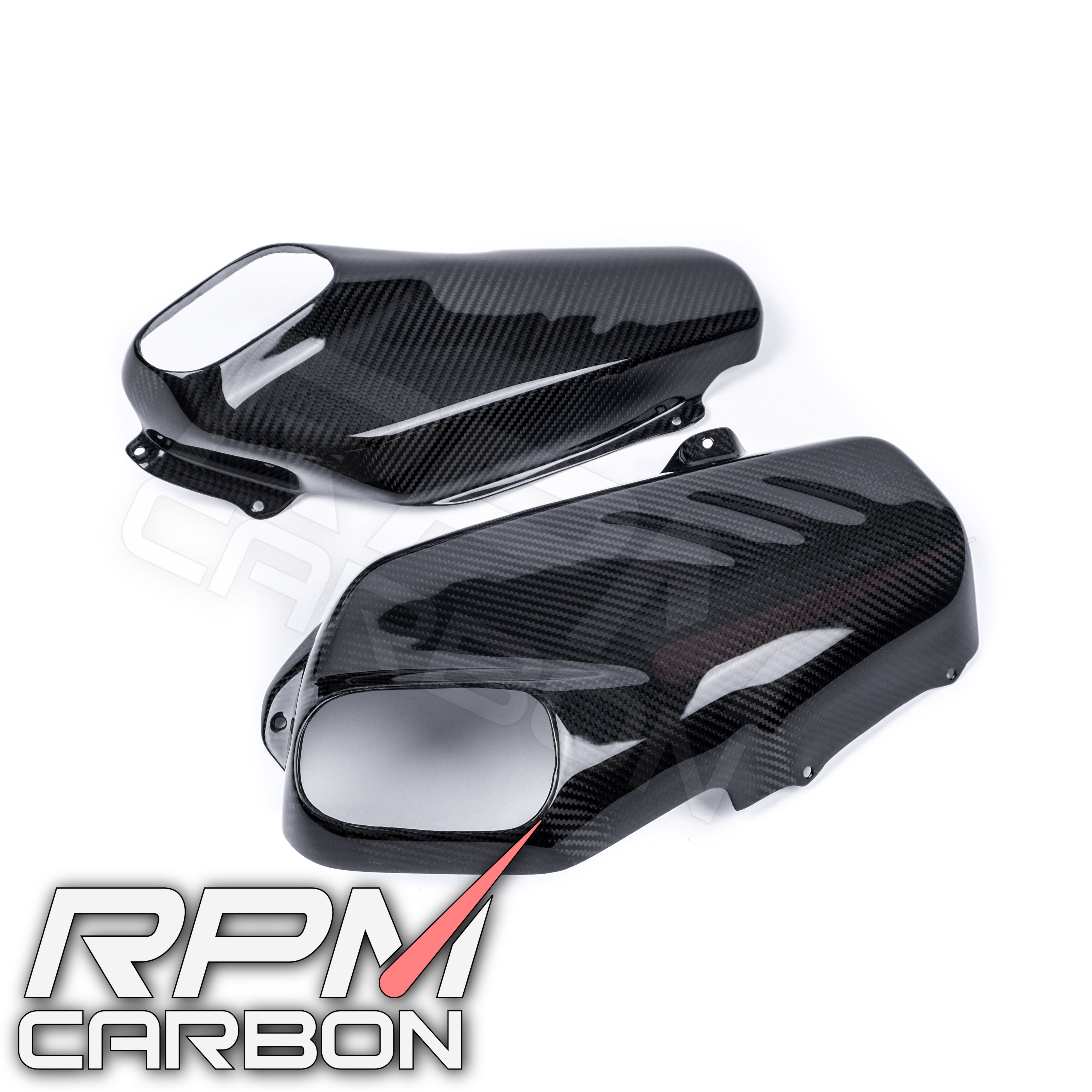 Ducati Panigale/Streetfighter V4 Carbon Fiber Stock Exhaust Side Panels