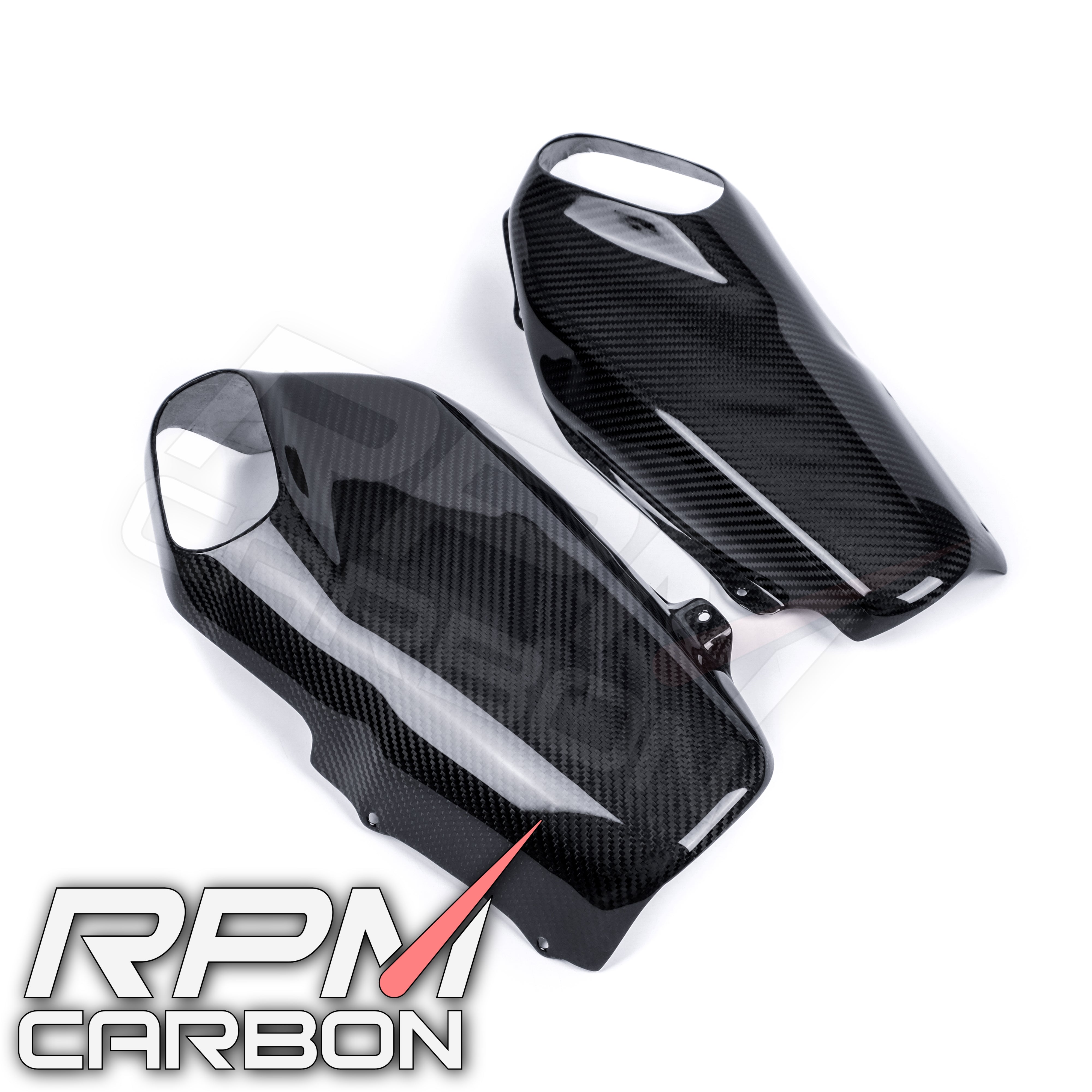 Ducati Panigale/Streetfighter V4 Carbon Fiber Stock Exhaust Side Panels