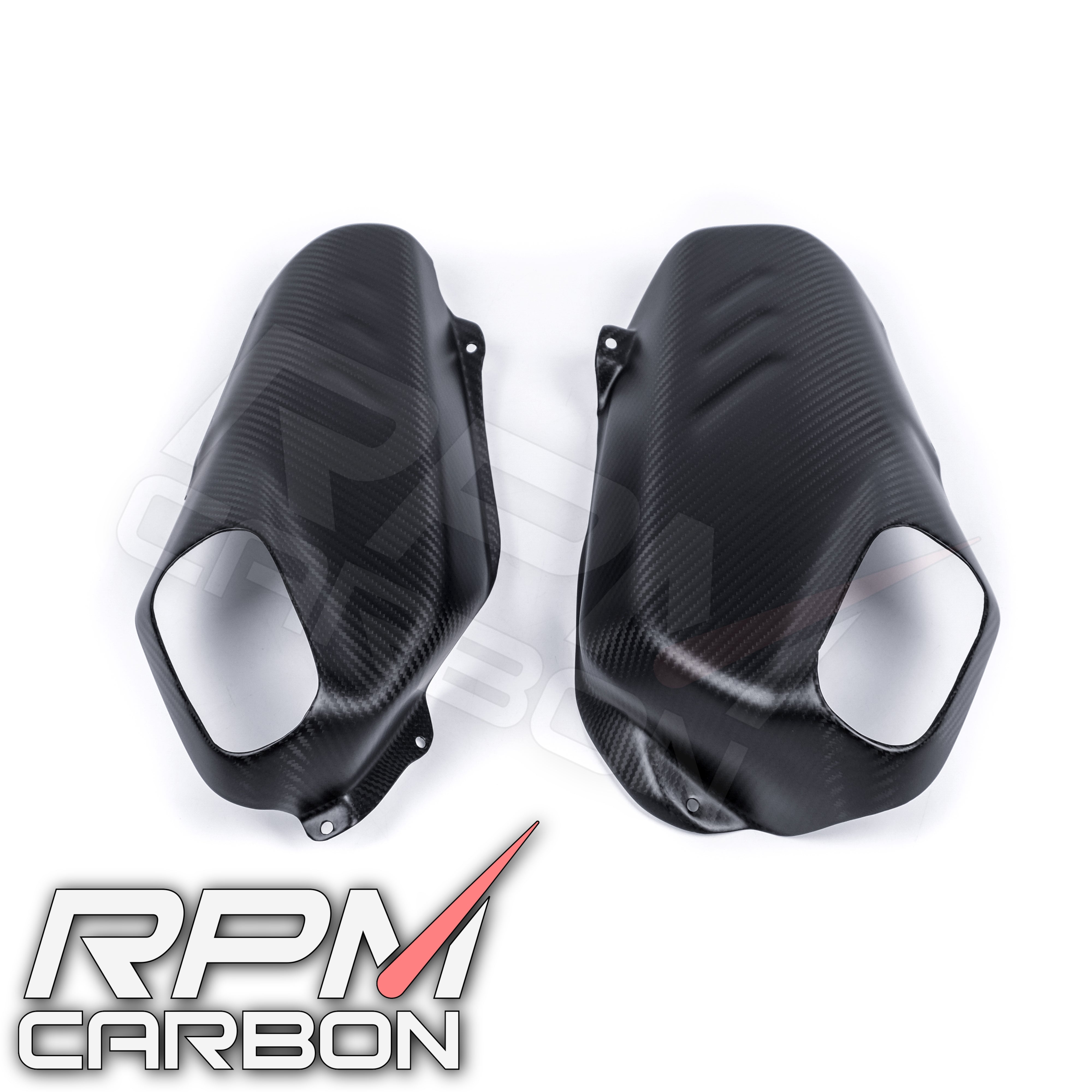 Ducati Panigale/Streetfighter V4 Carbon Fiber Stock Exhaust Side Panels
