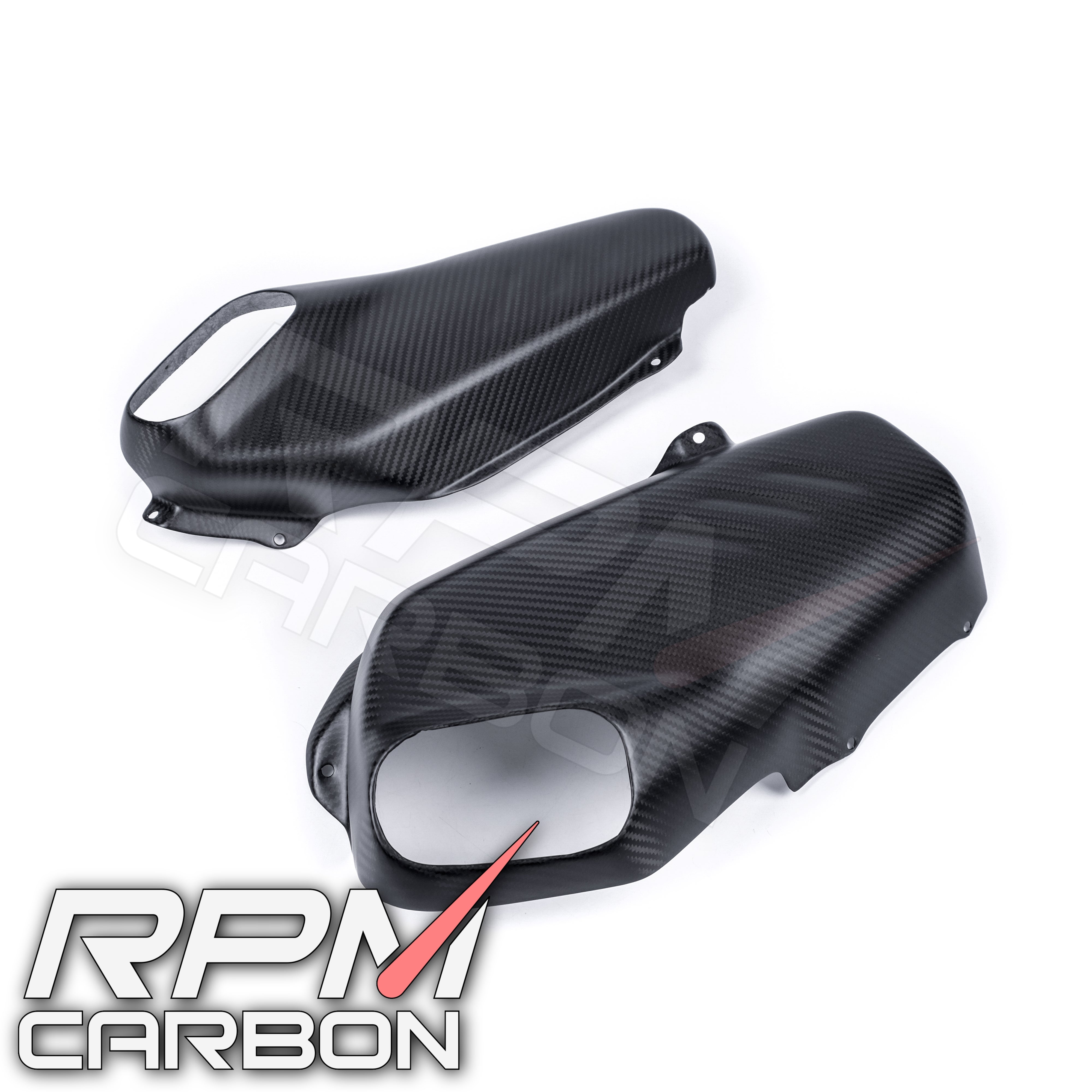 Ducati Panigale/Streetfighter V4 Carbon Fiber Stock Exhaust Side Panels