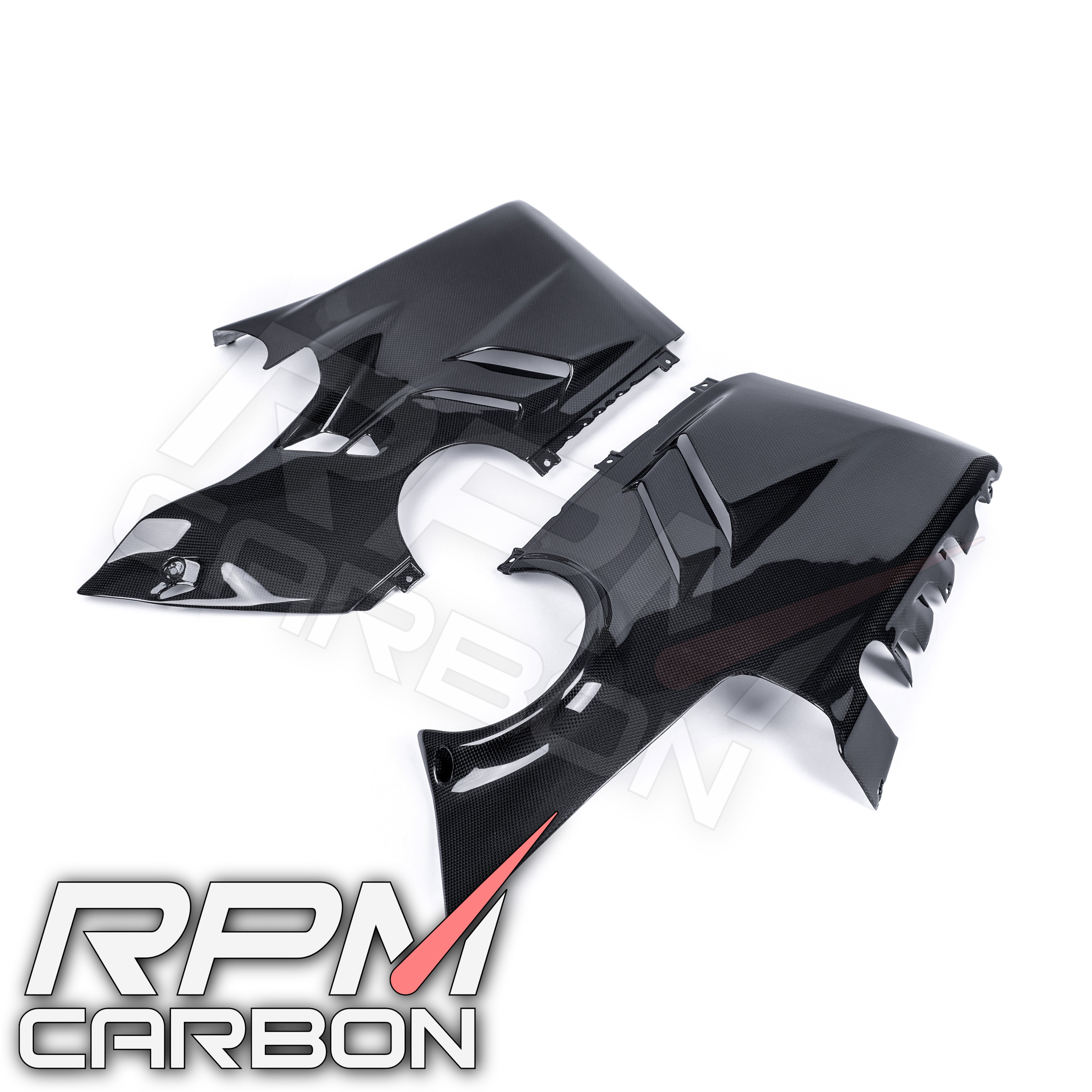 Ducati Panigale V4 Carbon Fiber Lower Side Belly Pan Fairings OEM Design