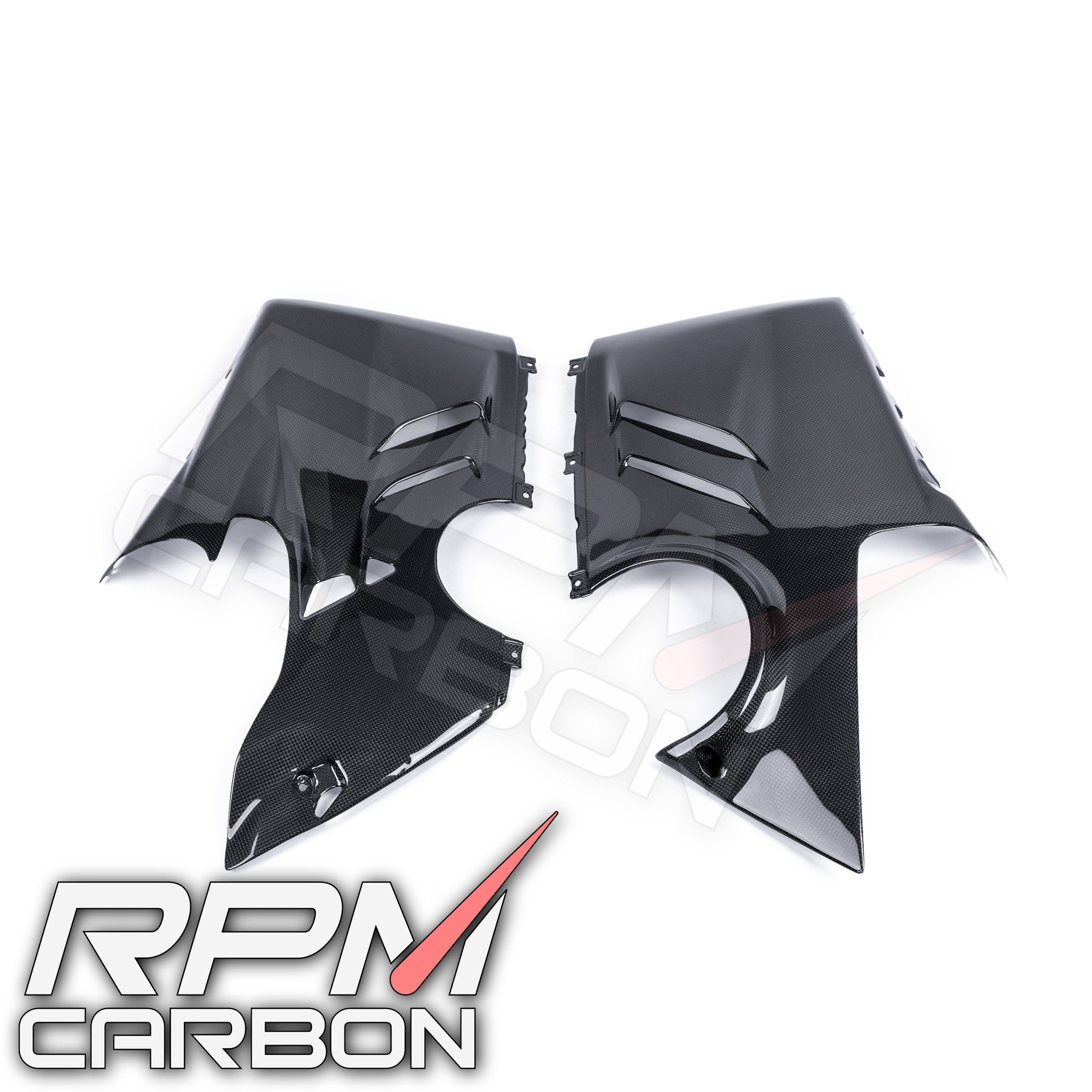 Ducati Panigale V4 Carbon Fiber Lower Side Belly Pan Fairings OEM Design