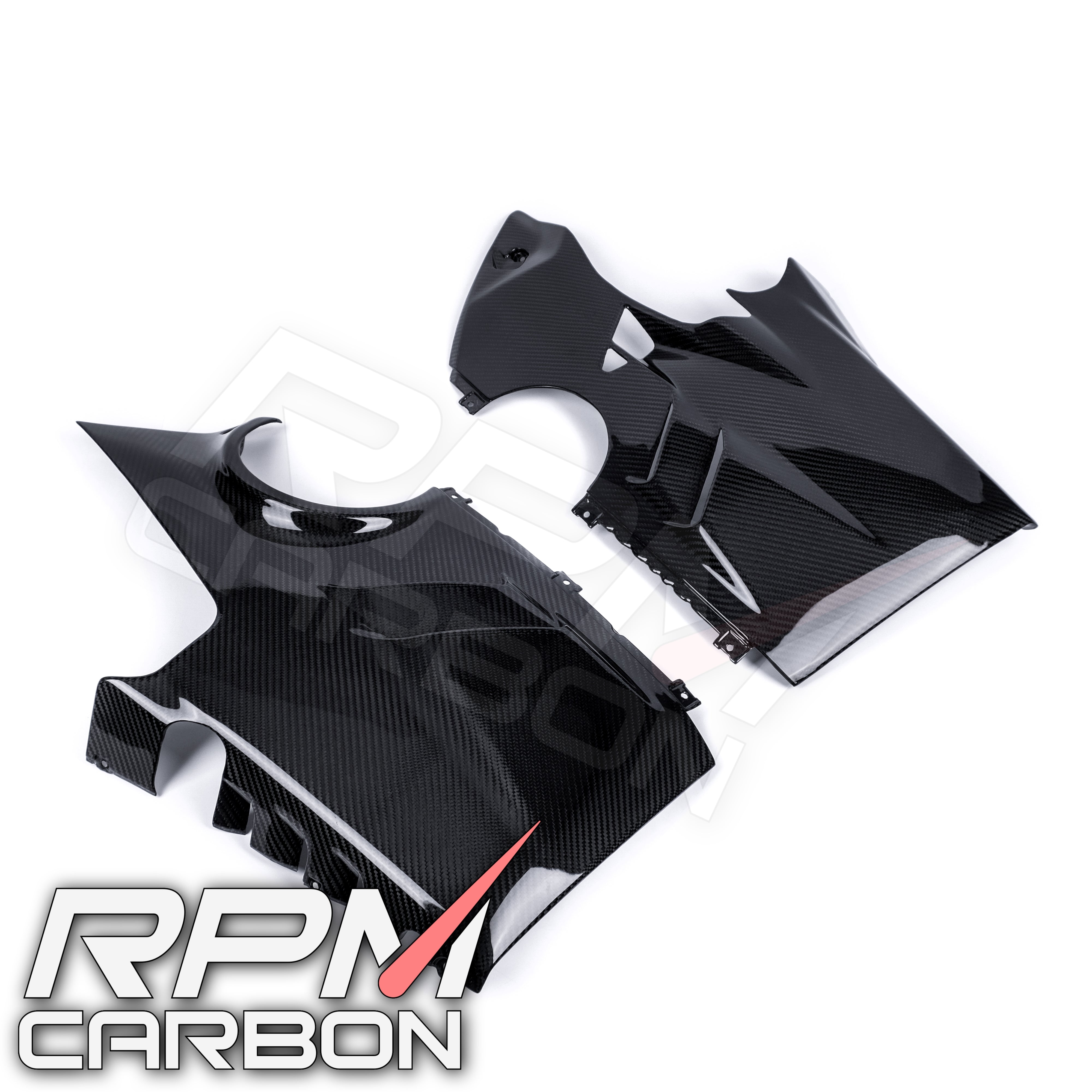 Ducati Panigale V4 Carbon Fiber Lower Side Belly Pan Fairings OEM Design