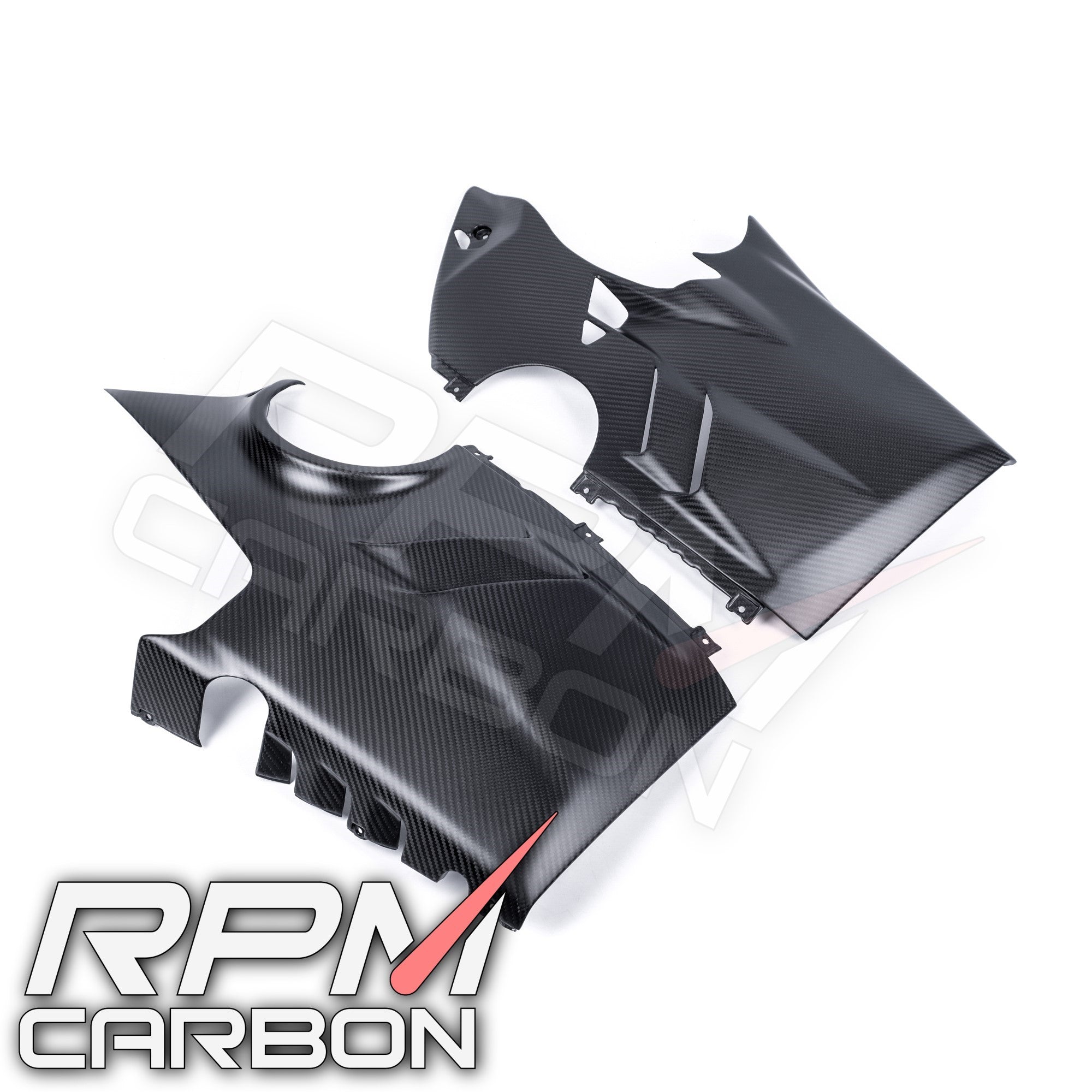 Ducati Panigale V4 Carbon Fiber Lower Side Belly Pan Fairings OEM Design