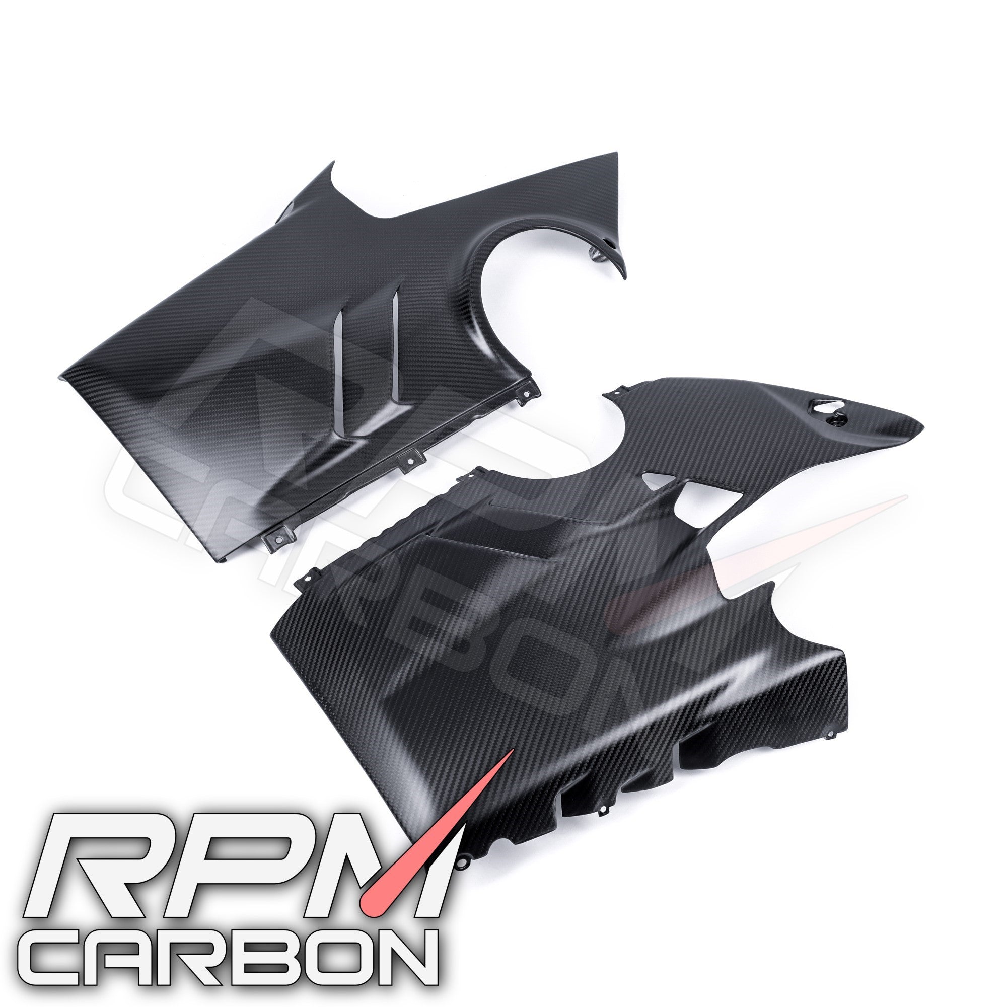 Ducati Panigale V4 Carbon Fiber Lower Side Belly Pan Fairings OEM Design