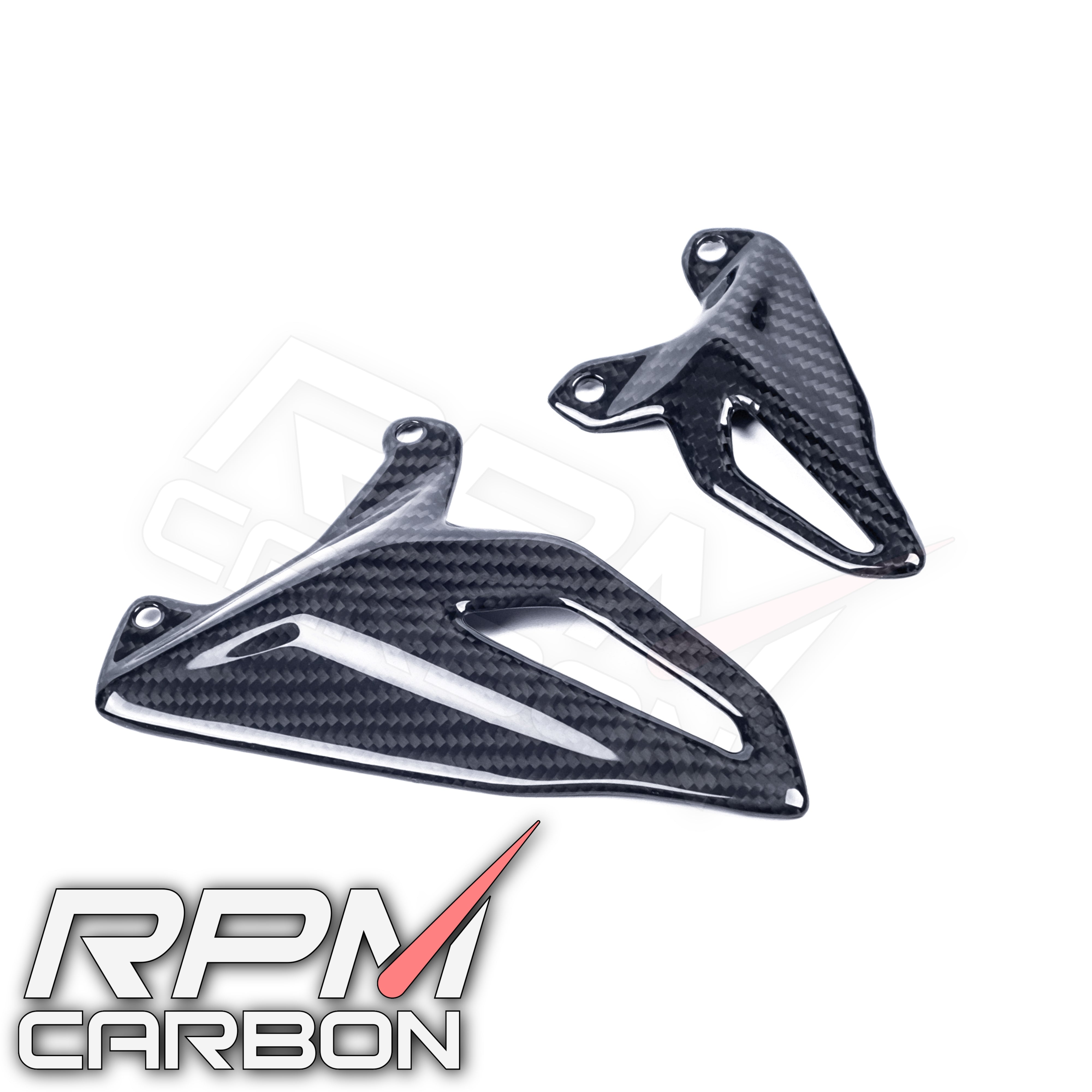 Ducati Panigale/Streetfighter V4 V2 Carbon Fiber Heel Guards DP Style