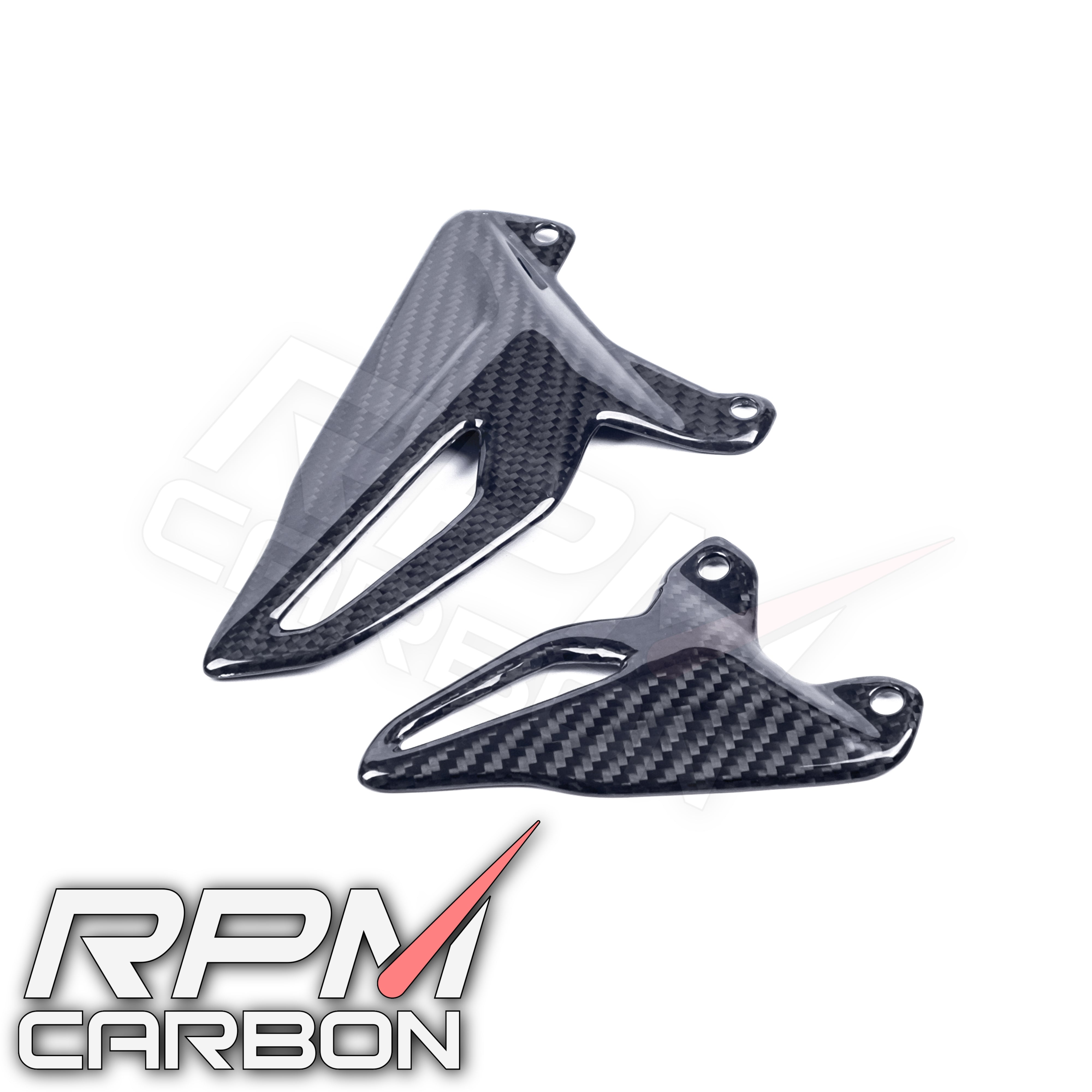 Ducati Panigale/Streetfighter V4 V2 Carbon Fiber Heel Guards DP Style