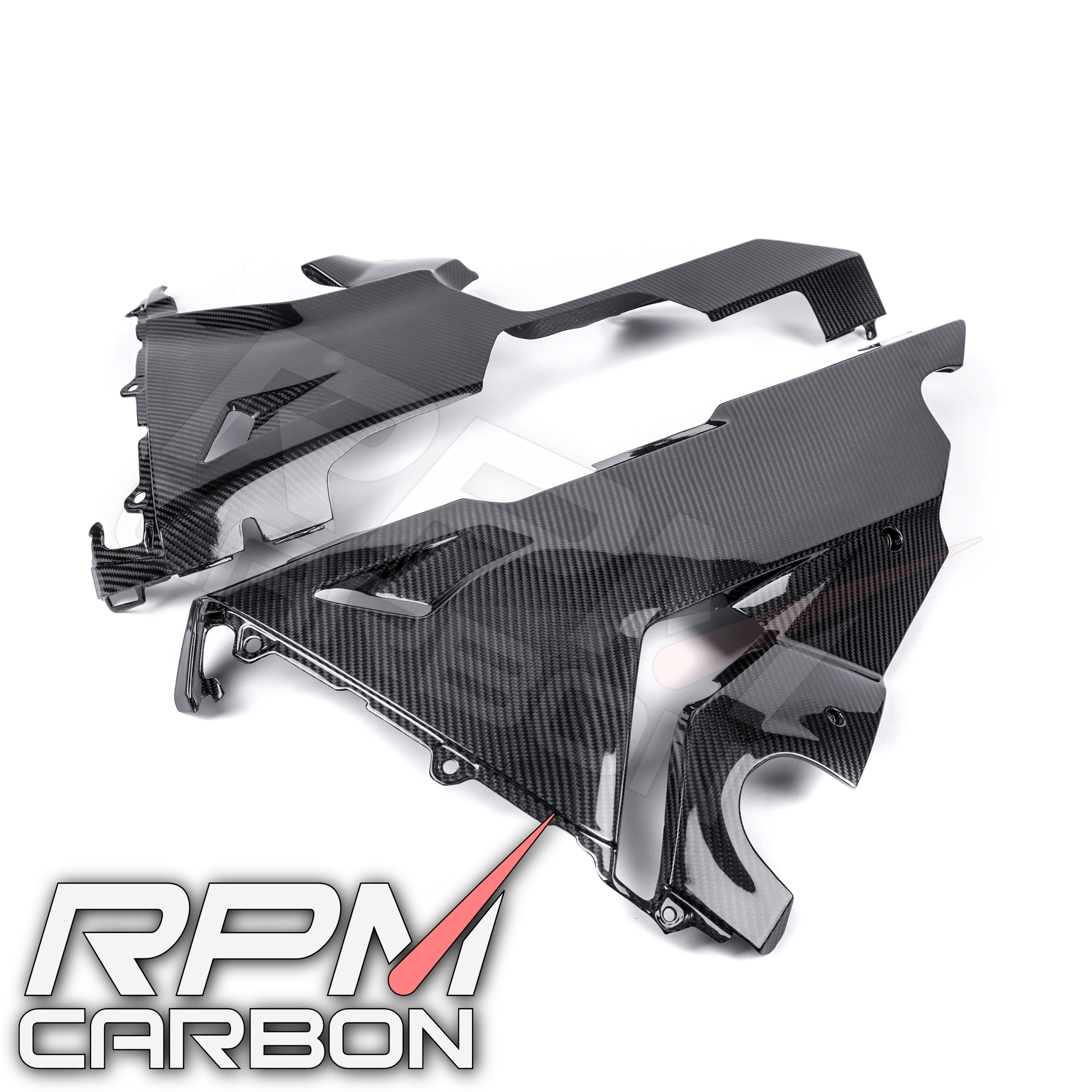 Honda CBR1000RR Carbon Fiber Belly Lower Side Fairings