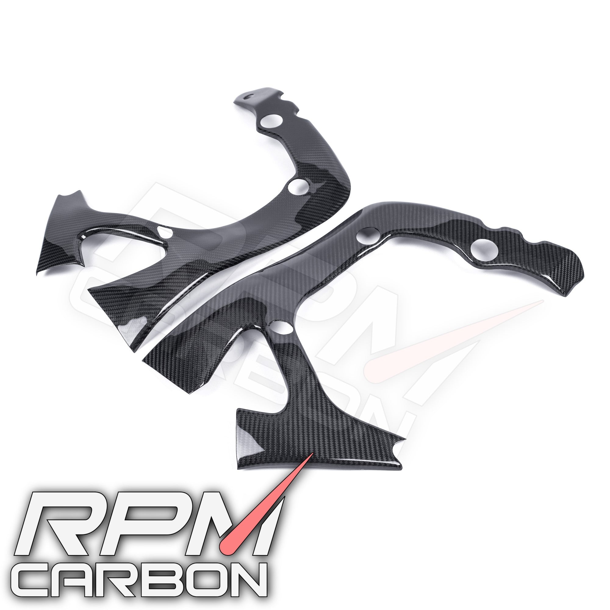 Honda CBR600RR Carbon Fiber Frame Covers Protectors Carbon Fiber