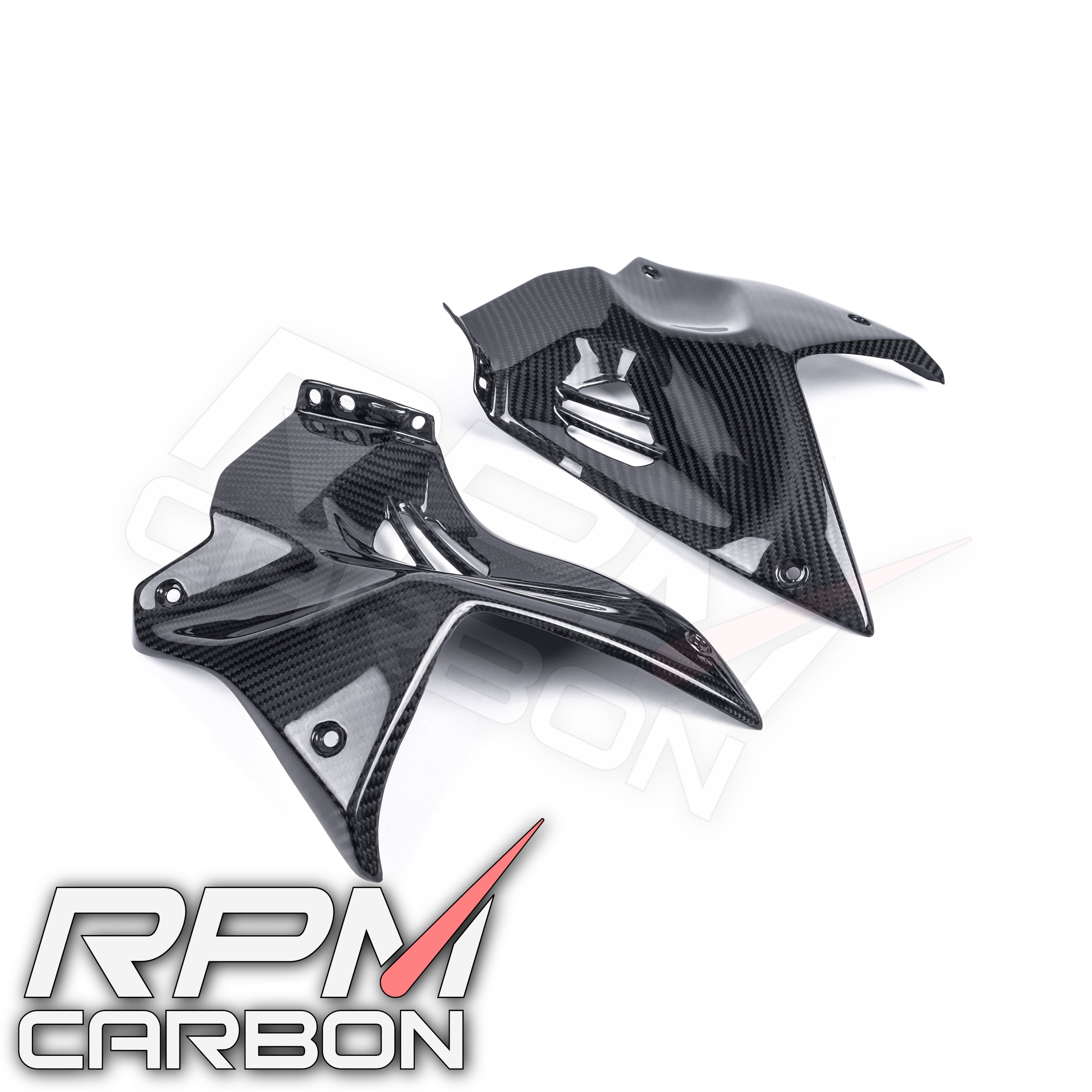 Kawasaki H2 / H2R Carbon Fiber Front Tank Side Panels