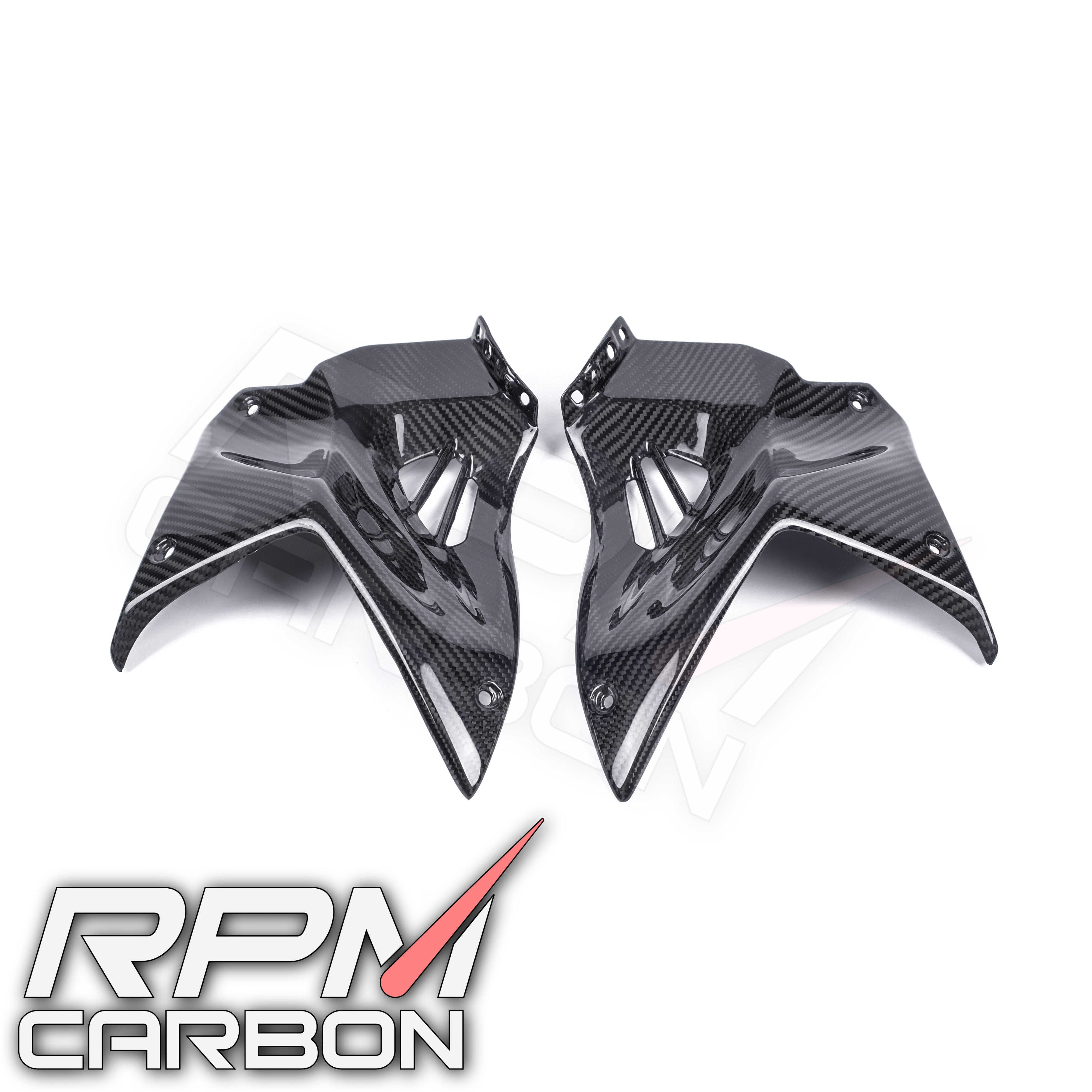 Kawasaki H2 / H2R Carbon Fiber Front Tank Side Panels