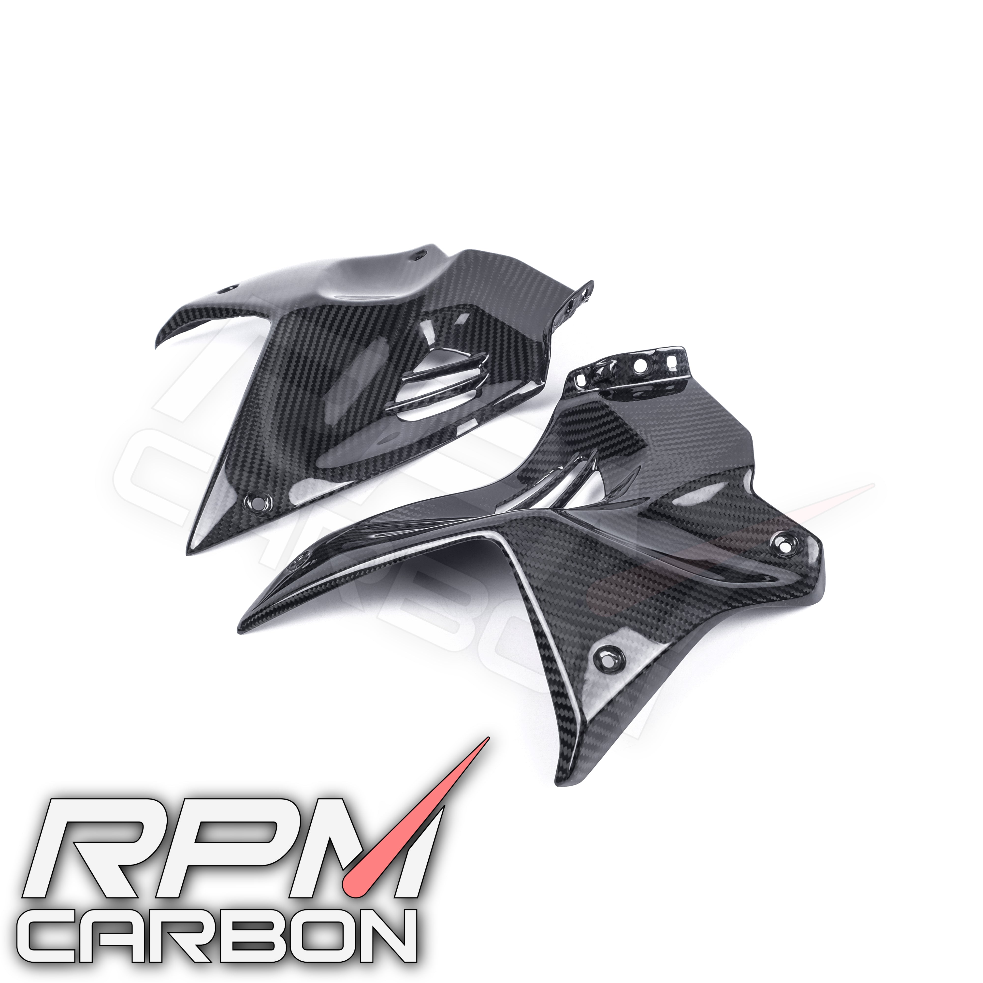 Kawasaki H2 / H2R Carbon Fiber Front Tank Side Panels