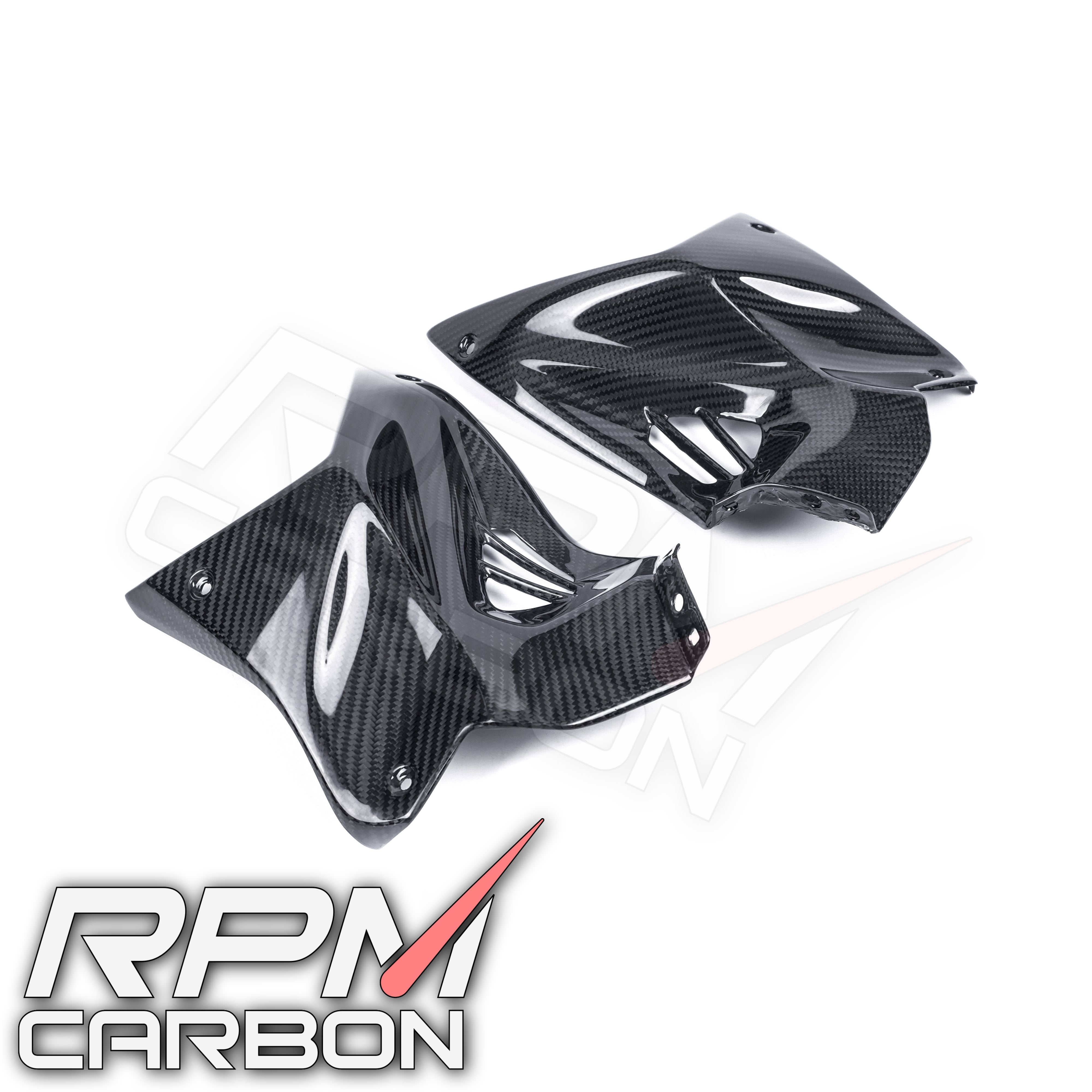 Kawasaki H2 / H2R Carbon Fiber Front Tank Side Panels