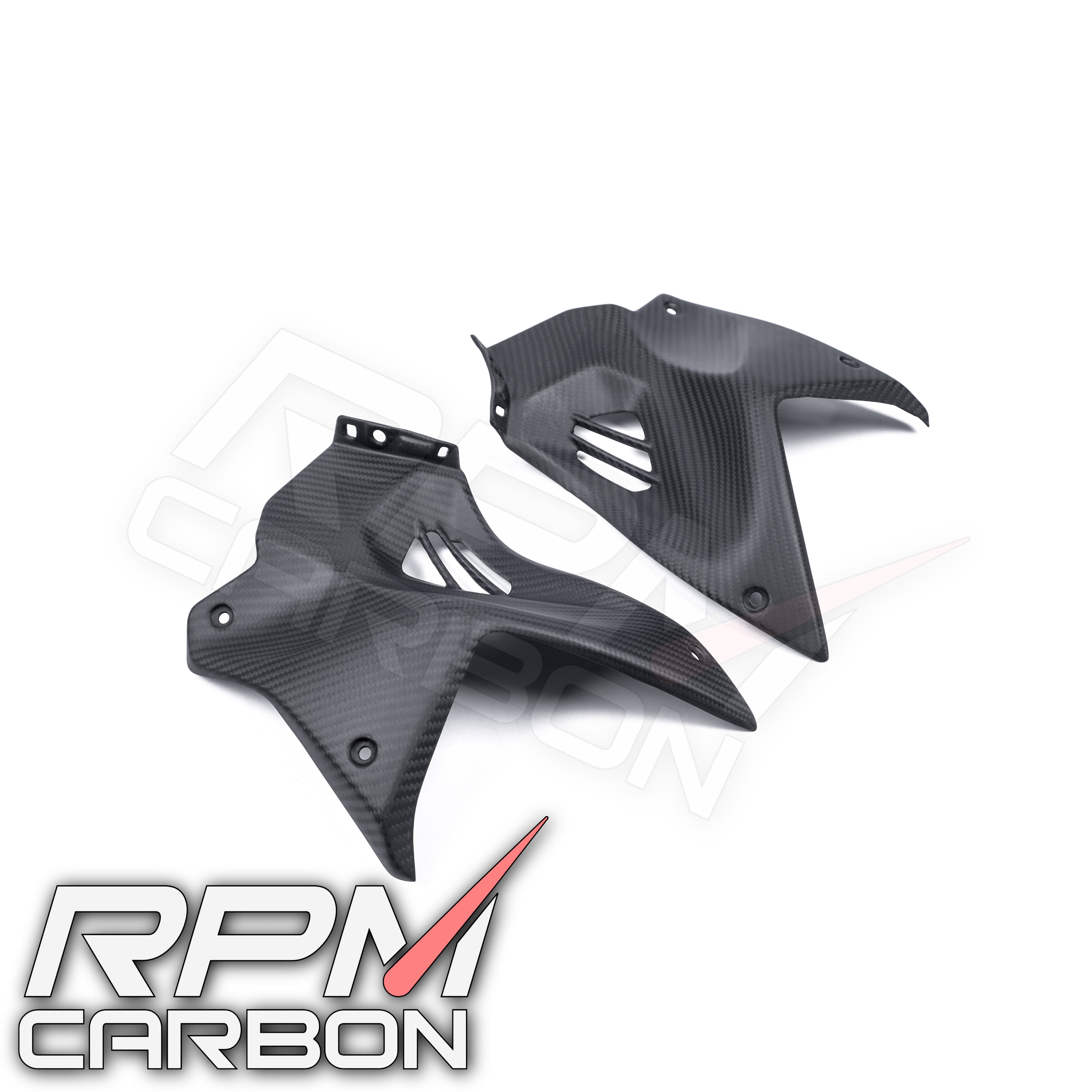 Kawasaki H2 / H2R Carbon Fiber Front Tank Side Panels