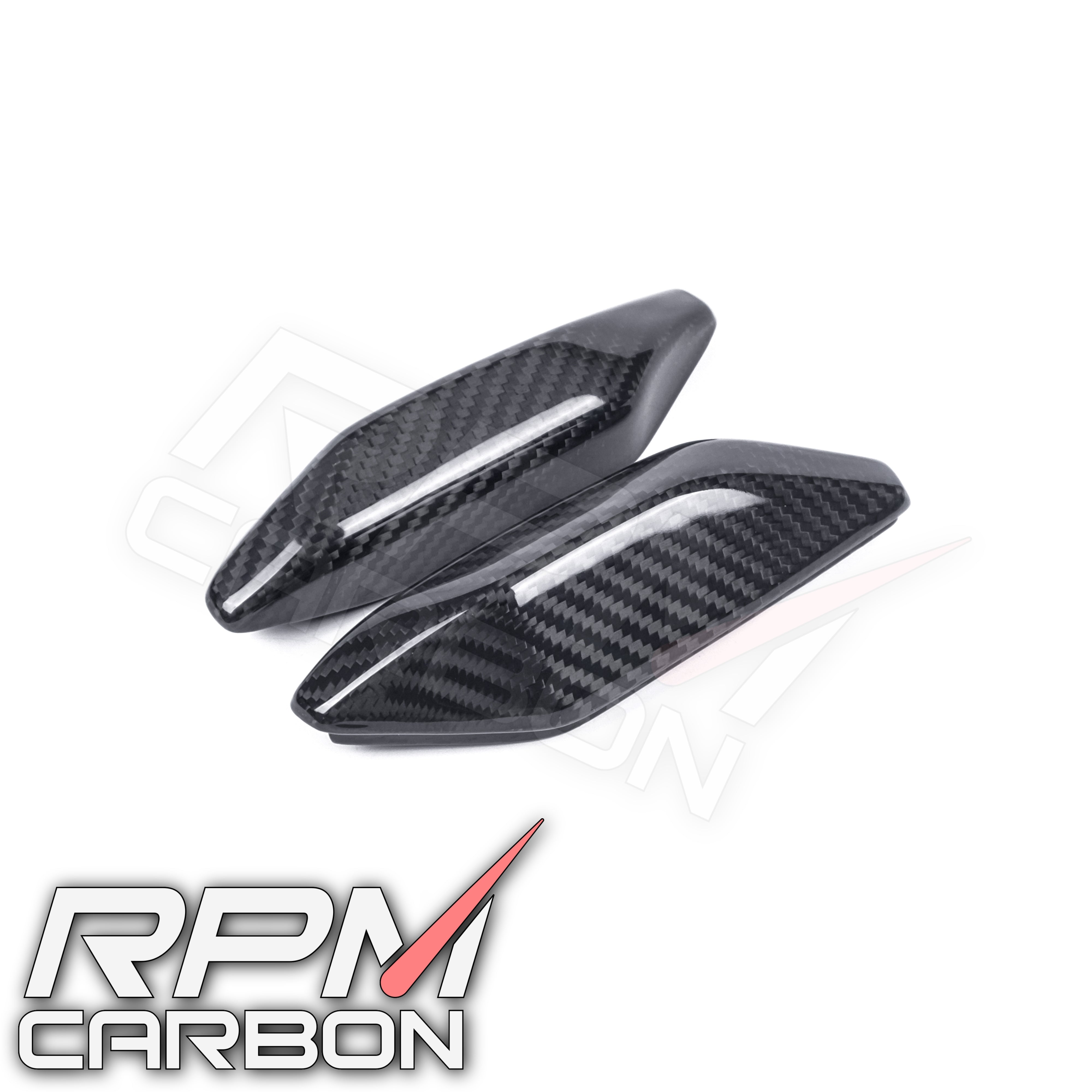 Kawasaki H2 Carbon Fiber Tail Rubber Pads