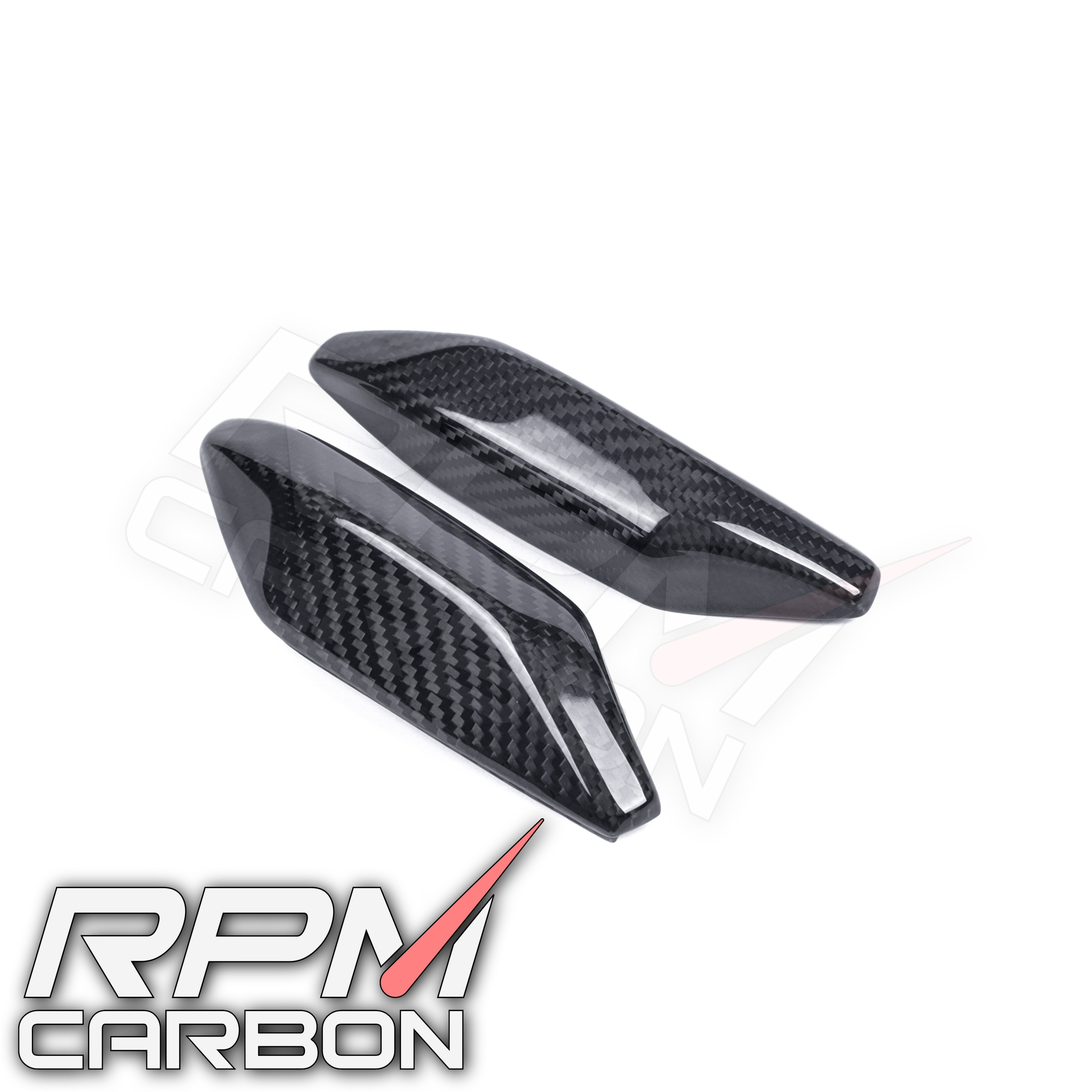 Kawasaki H2 Carbon Fiber Tail Rubber Pads