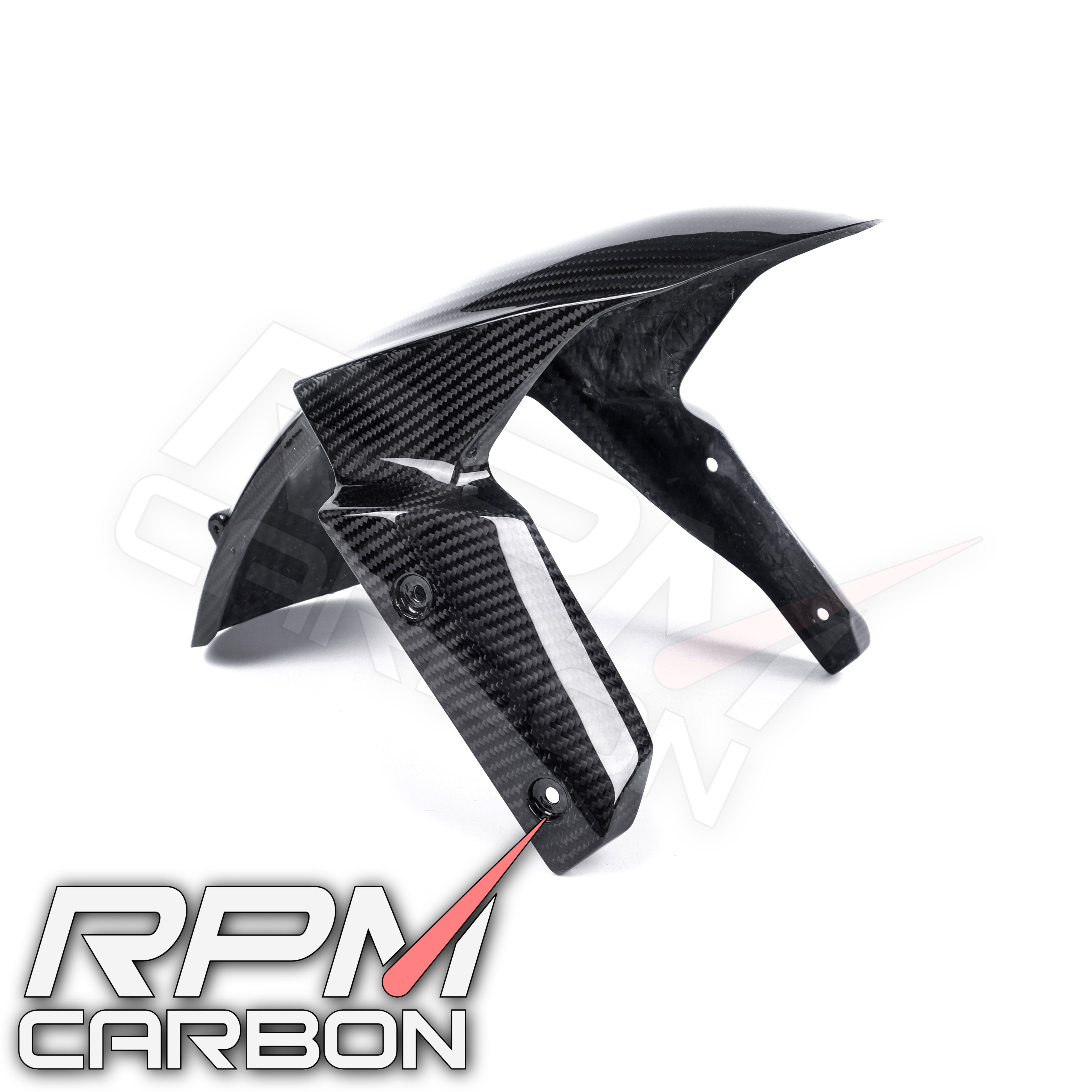 Kawasaki Z1000 Z800 ZX6 Carbon Fiber Front Fender Hugger Mudguard