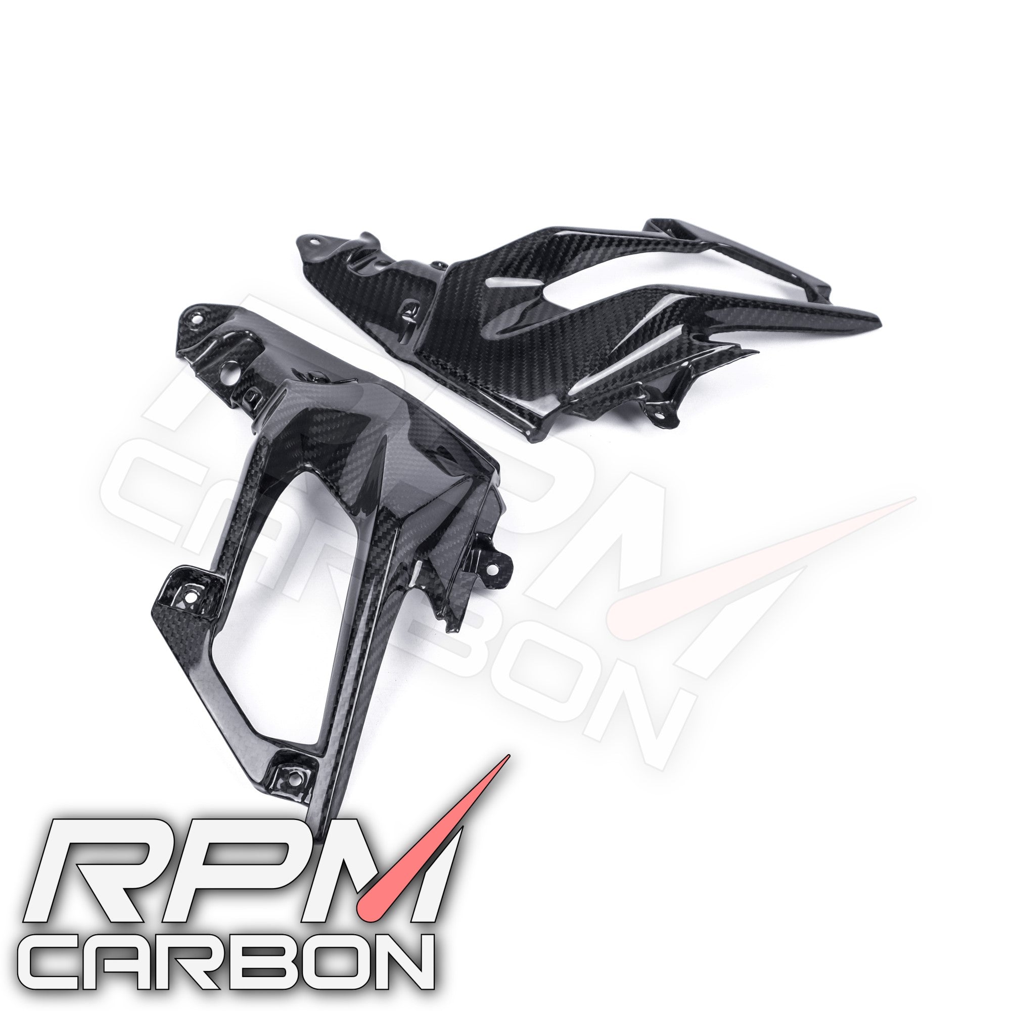 Kawasaki Ninja 400 Z400 Seitenverkleidungen aus Carbonfaser
