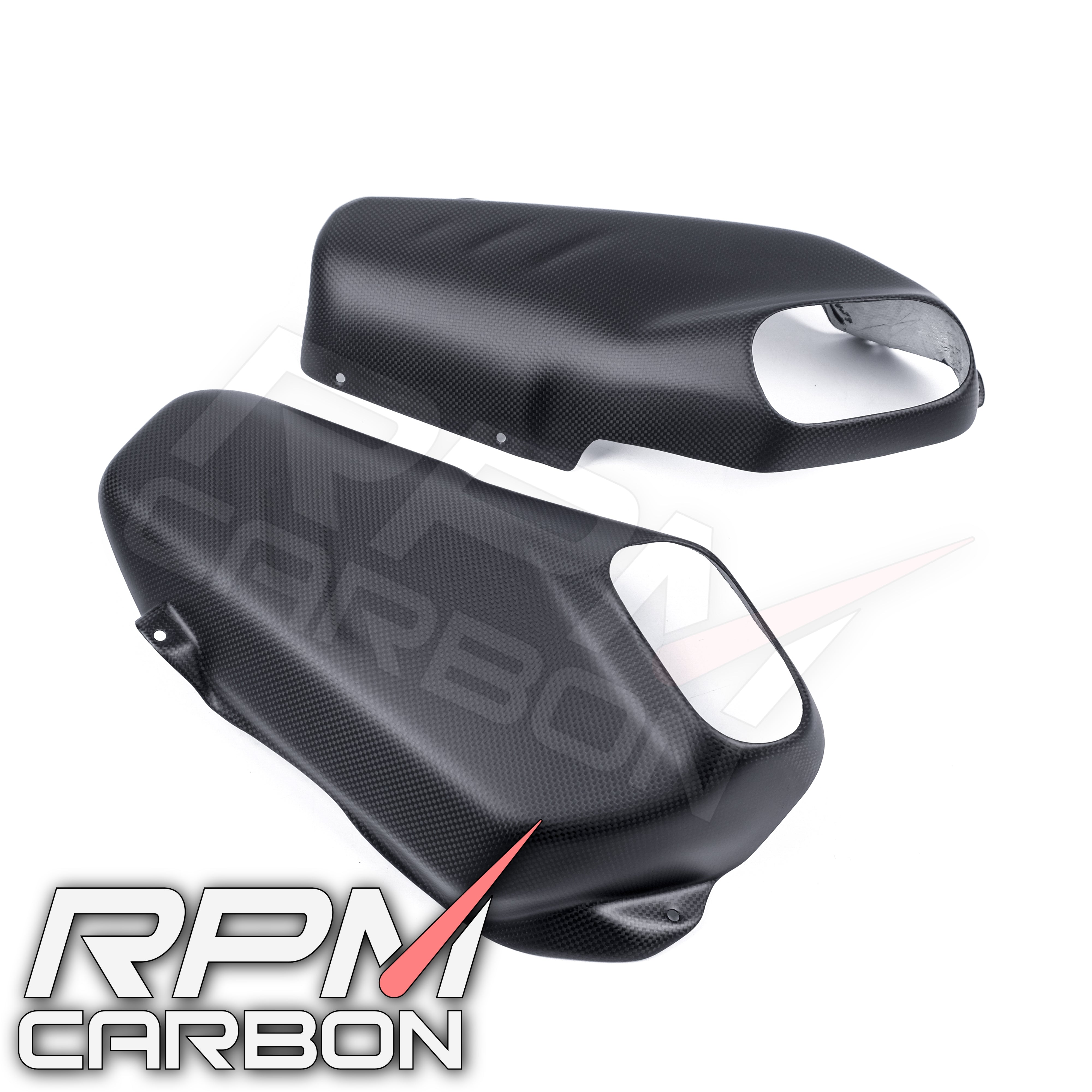 Ducati Panigale/Streetfighter V4 Carbon Fiber Stock Exhaust Side Panels