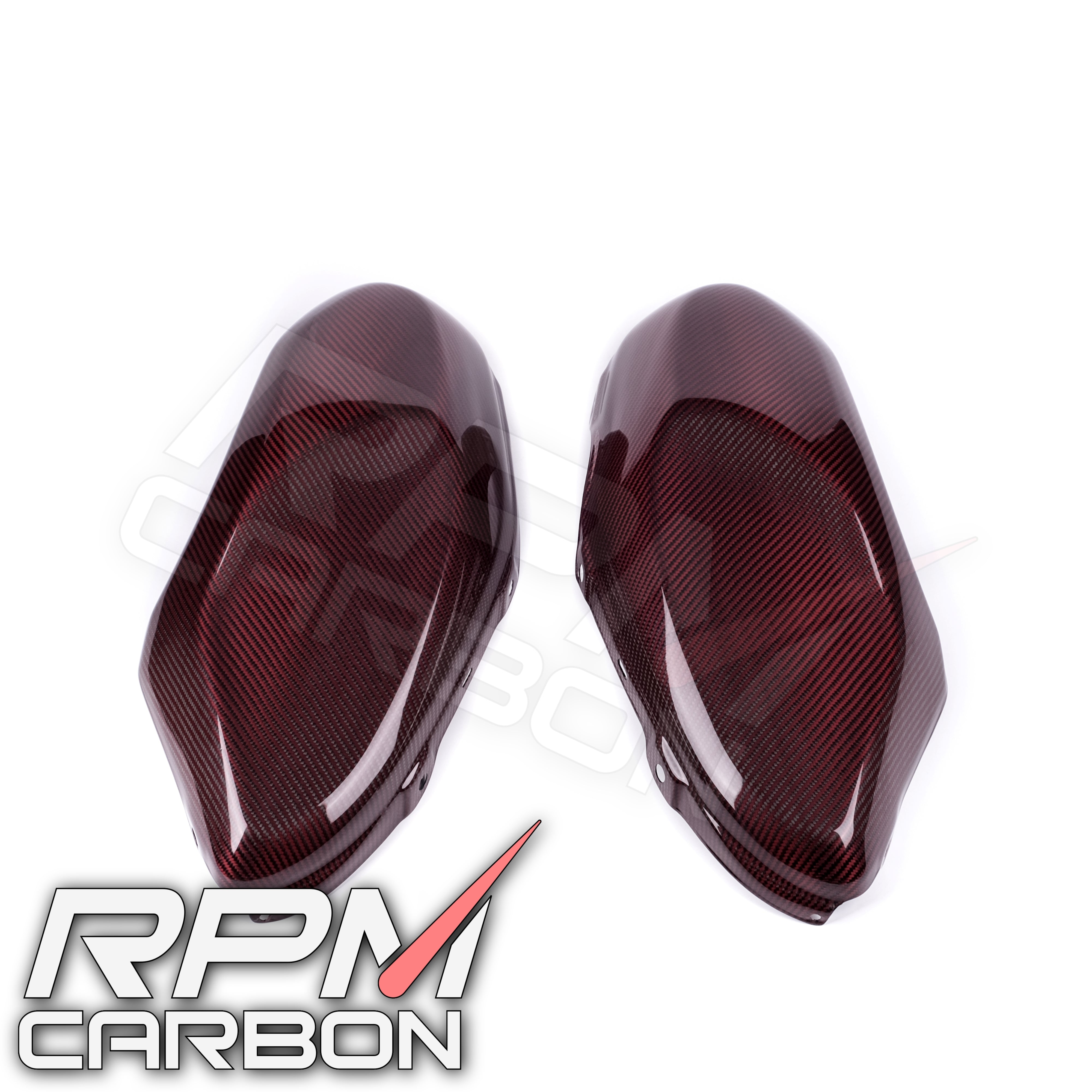 Yamaha XSR900 Side Tank Covers Red Carbon