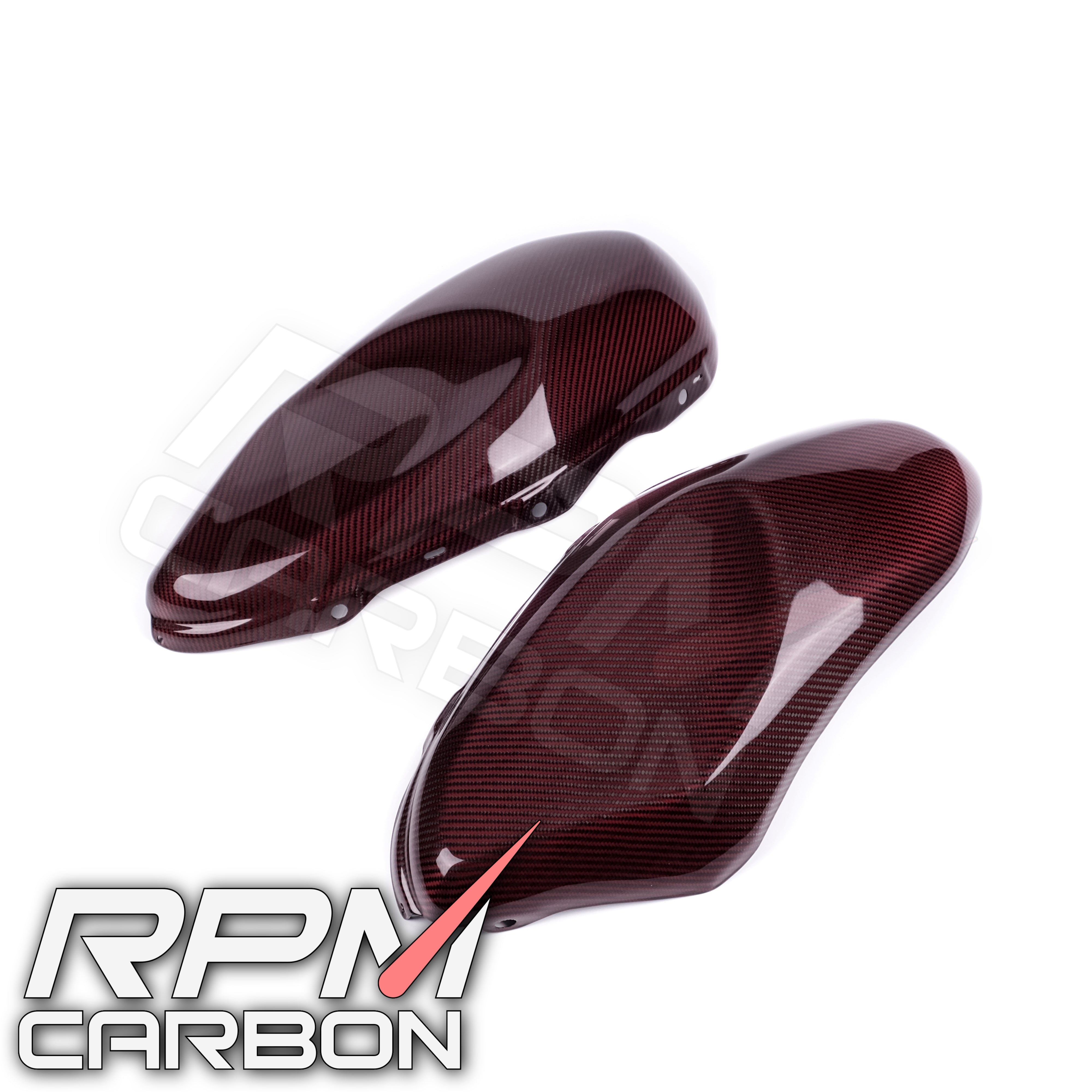 Yamaha XSR900 Side Tank Covers Red Carbon