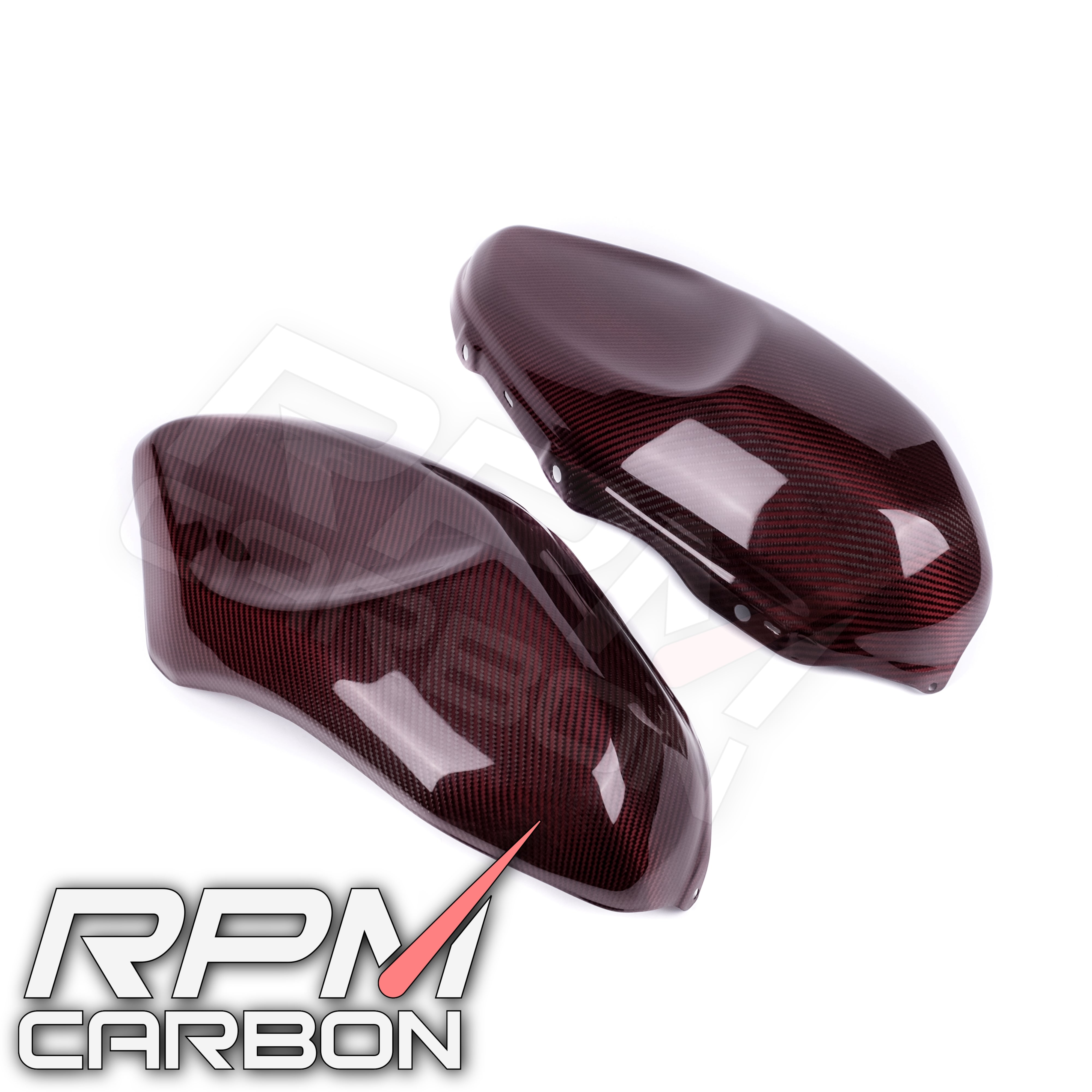 Yamaha XSR900 Side Tank Covers Red Carbon