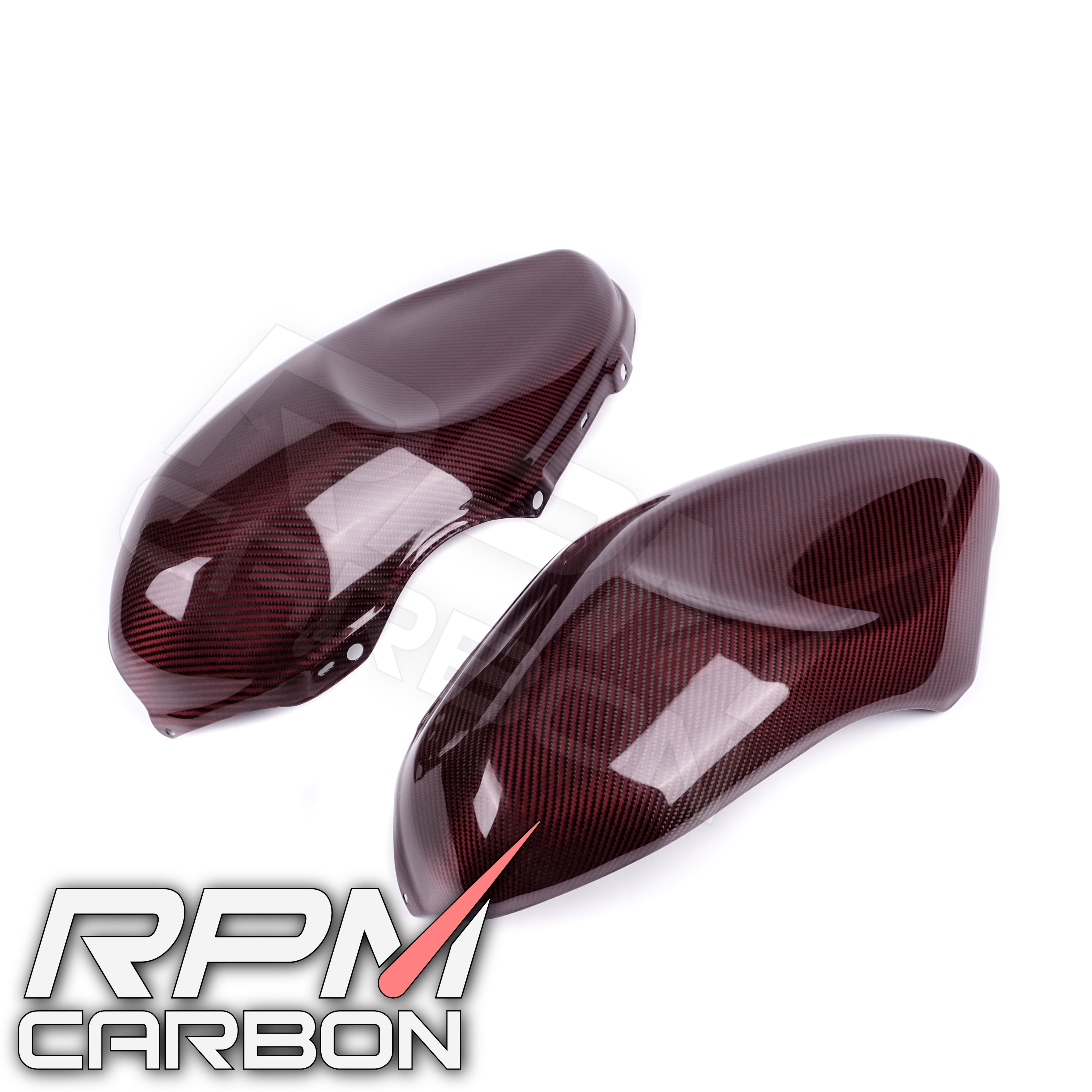 Yamaha XSR900 Side Tank Covers Red Carbon