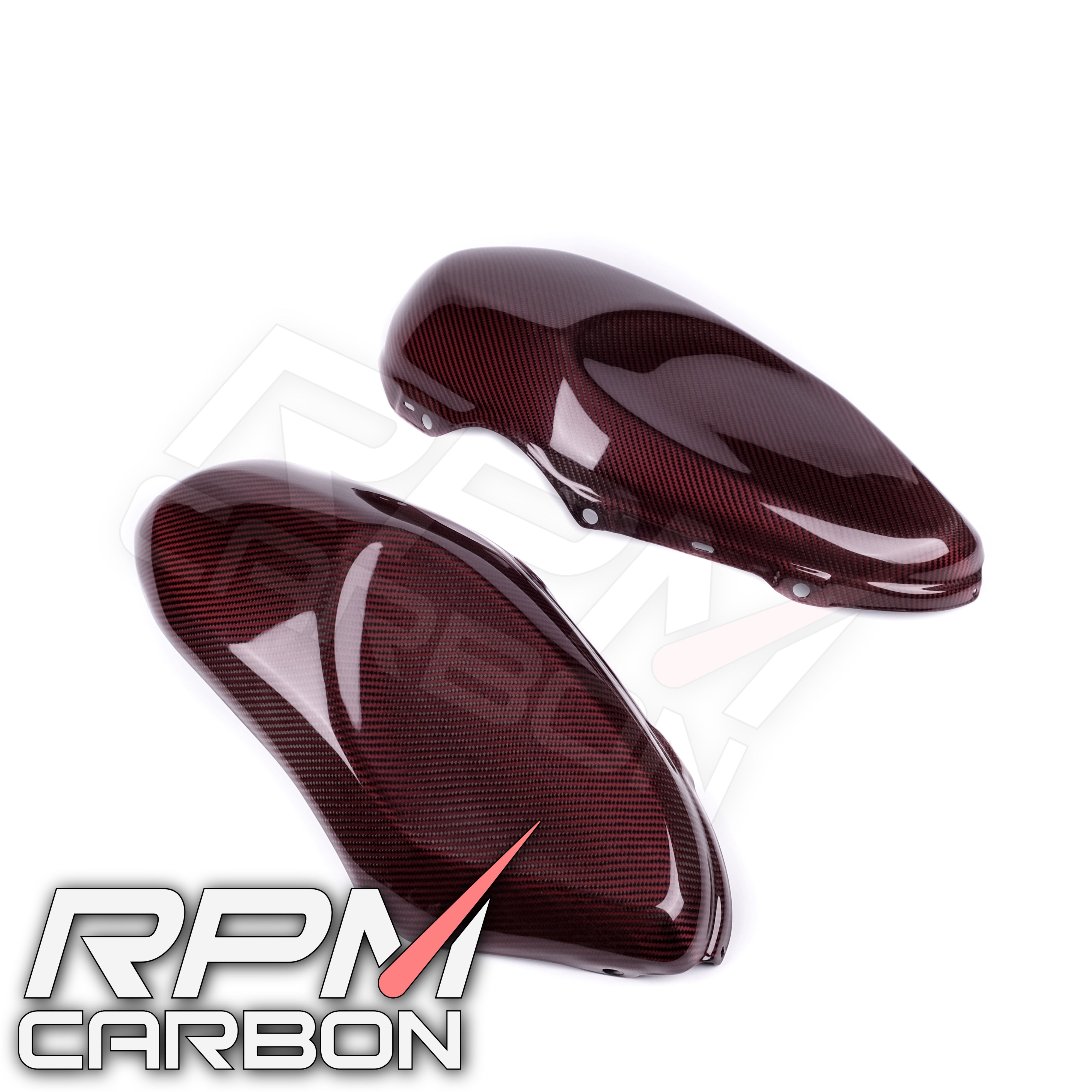 Yamaha XSR900 Side Tank Covers Red Carbon