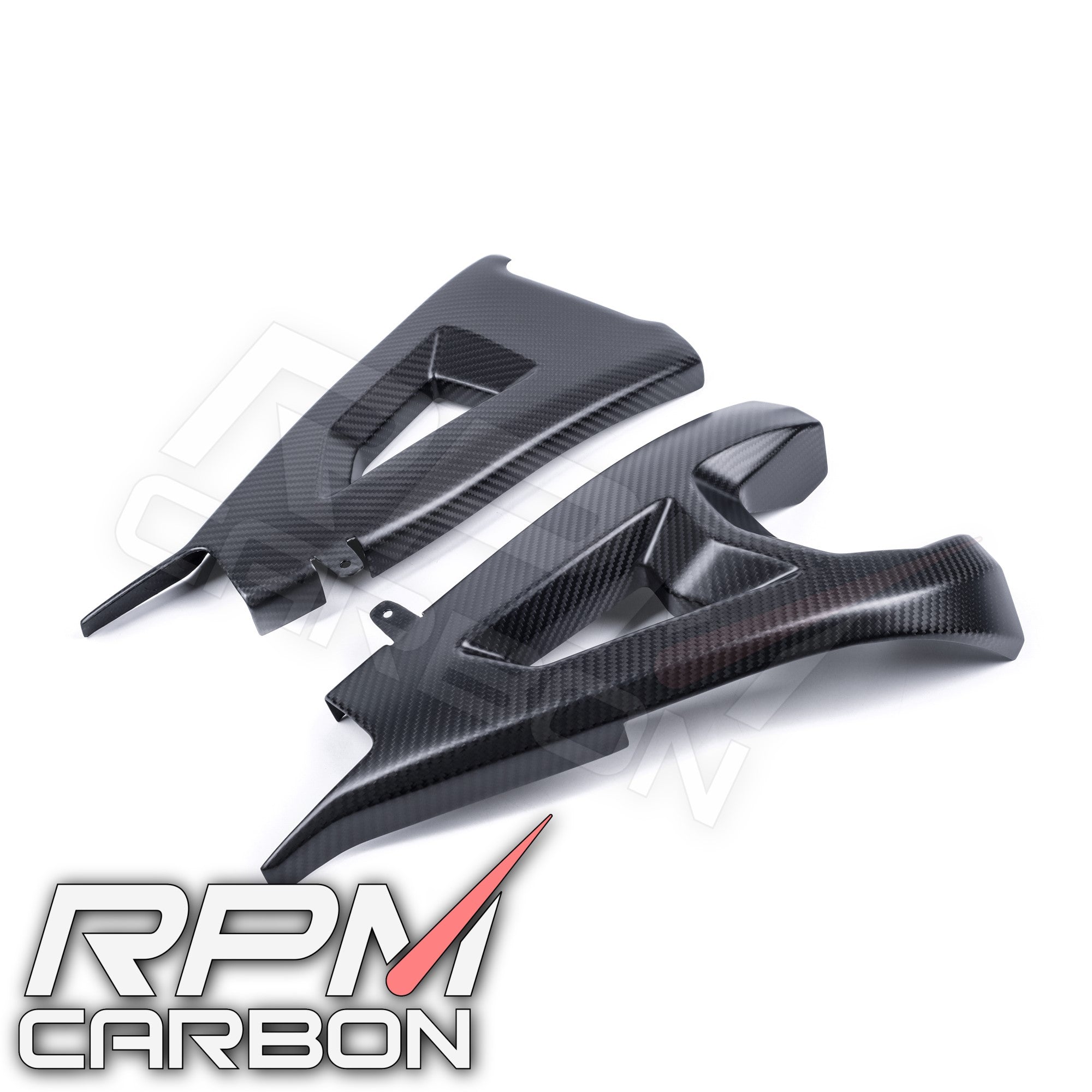 Kawasaki ZX-10R Carbon Fiber Swingarm Covers Protectors in Carbon Fiber