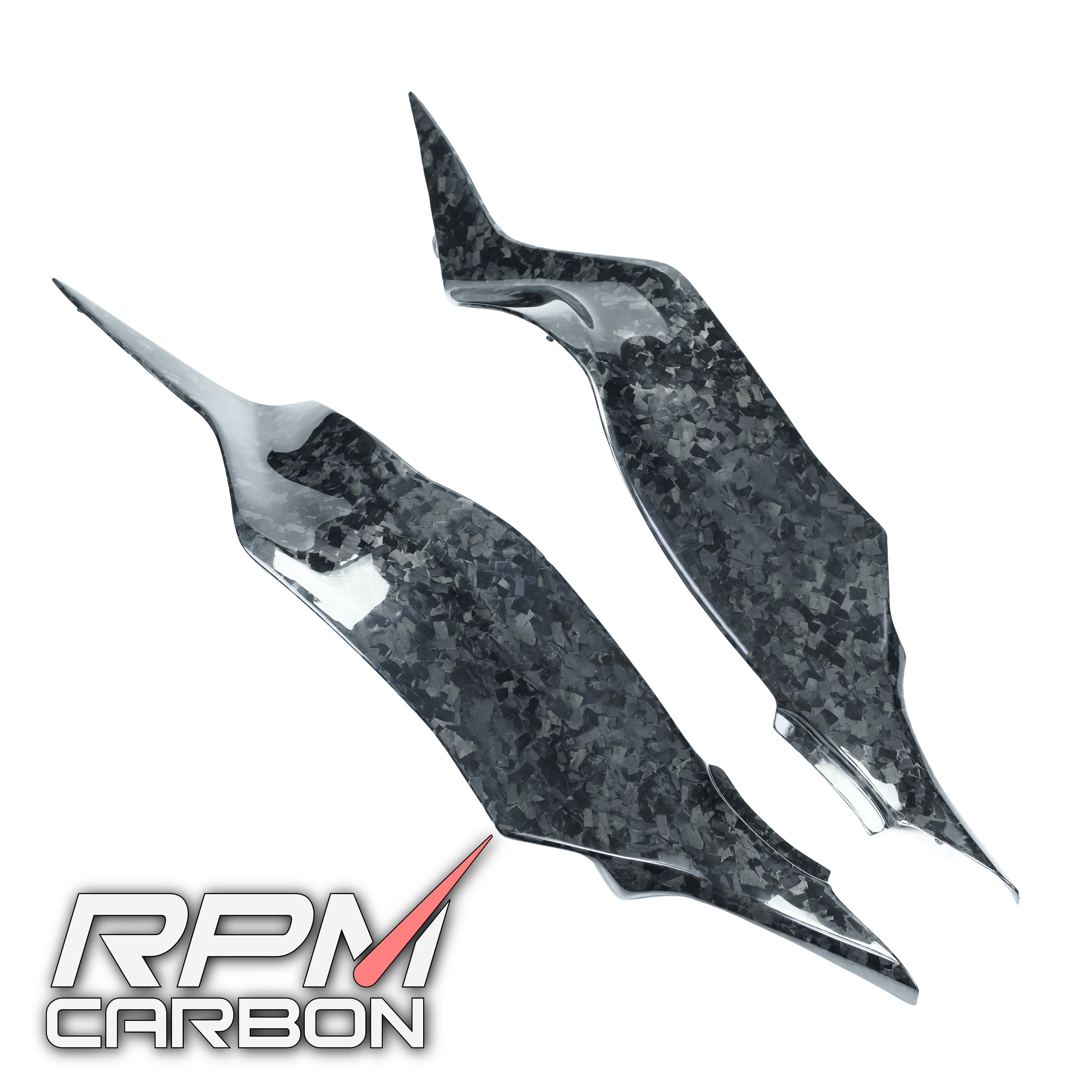 Kawasaki ZX-6R Carbon Fiber Tank Side Panels