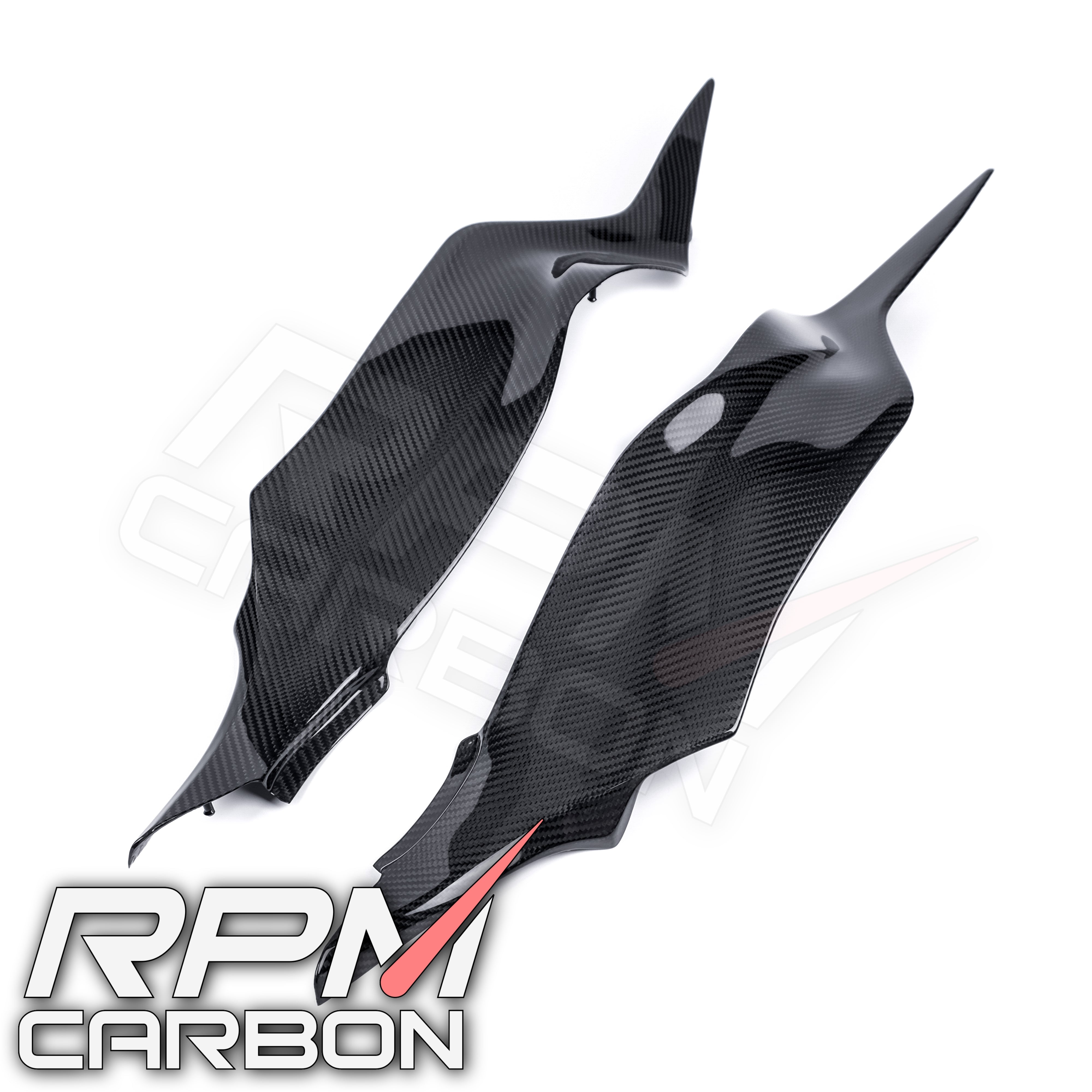 Kawasaki ZX-6R Carbon Fiber Tank Side Panels
