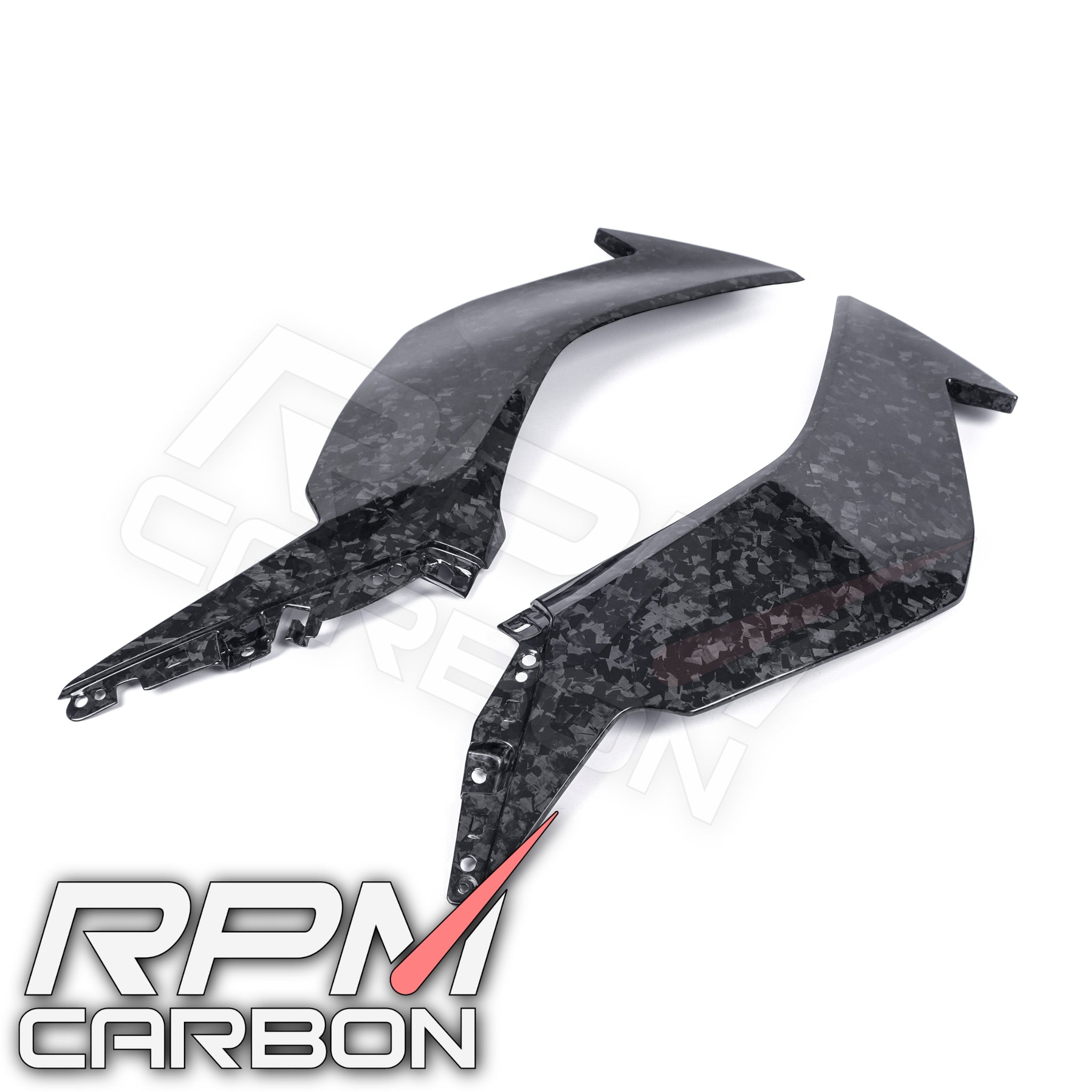 Kawasaki ZX-6R Carbon Upper Side Fairings
