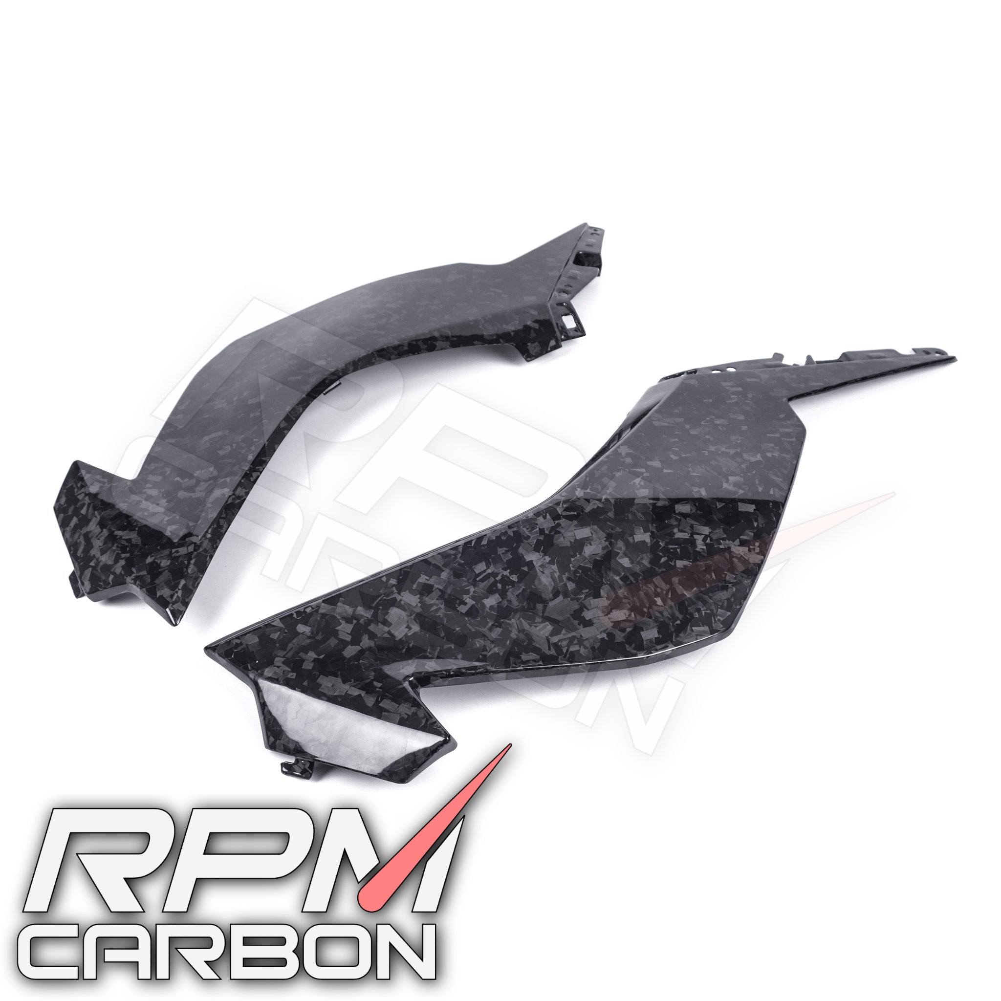 Kawasaki ZX-6R Carbon Upper Side Fairings
