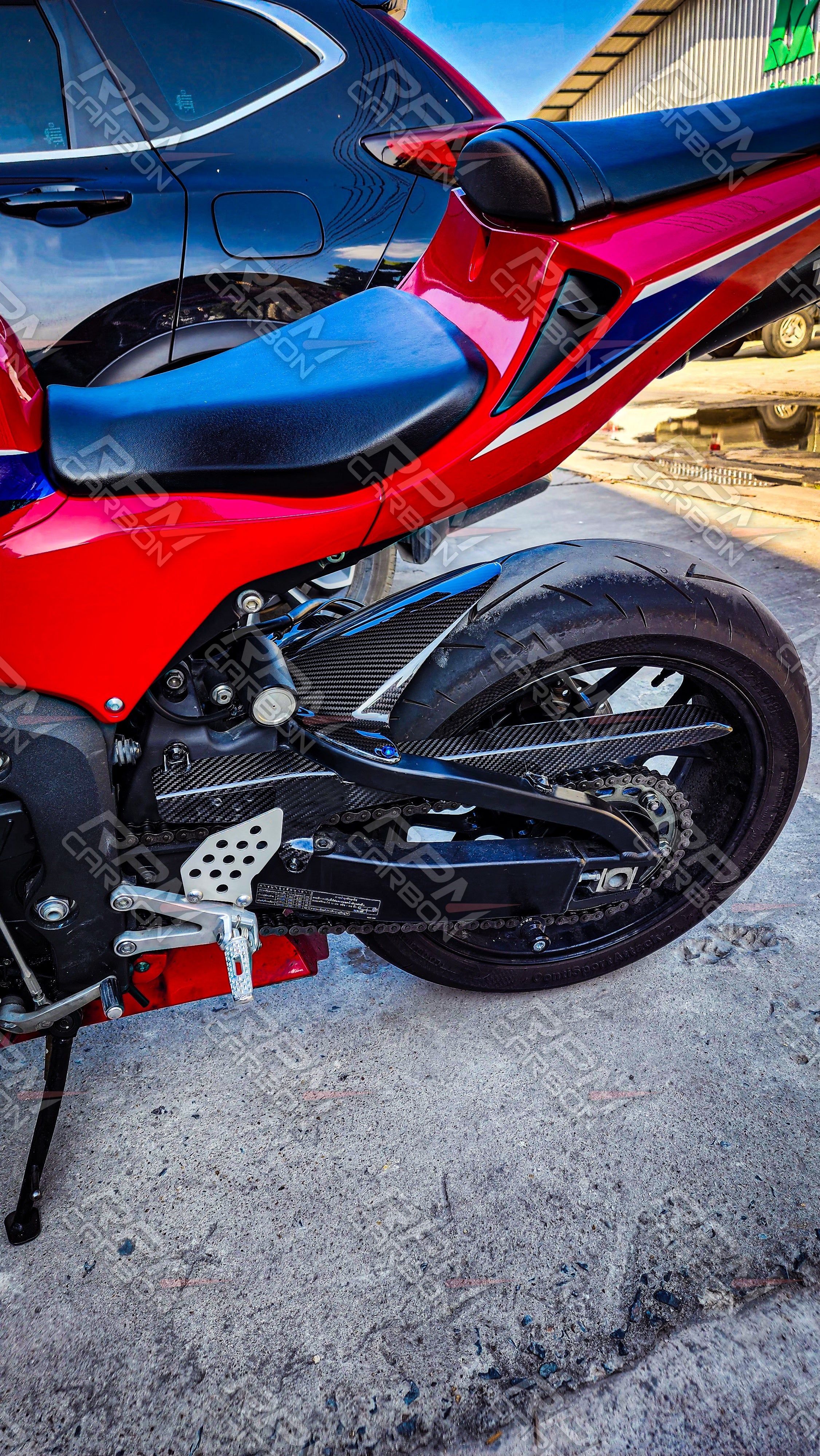 Honda CBR600RR Carbon Fiber Rear Fender Hugger Mudgard Carbon Fiber (Read Description)