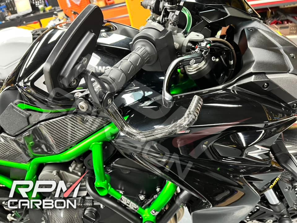Kawasaki Z H2 Carbon Fiber Chain Tank Side Panels