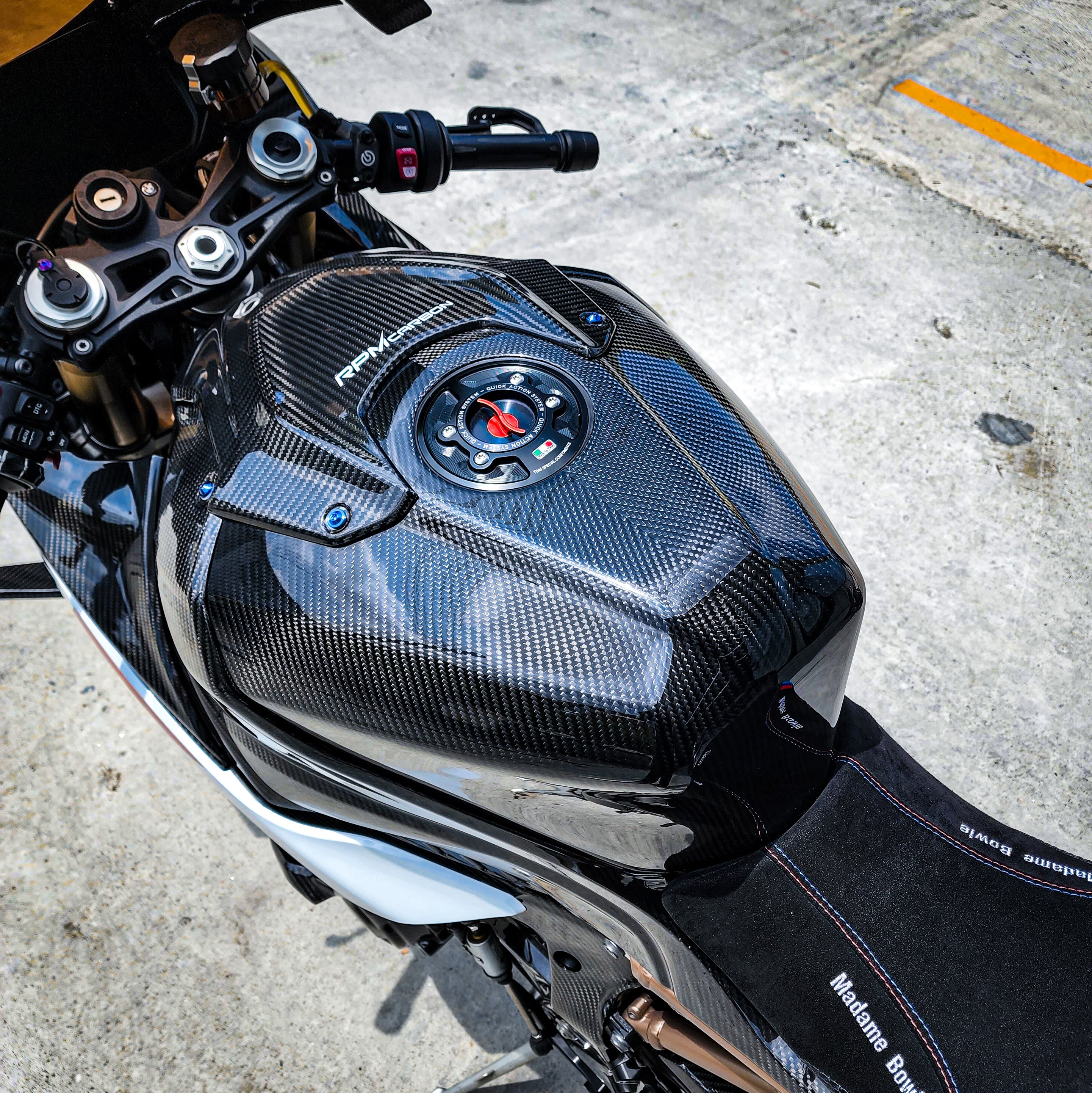 BMW S1000RR S1000R Carbon Fiber Tank Extender