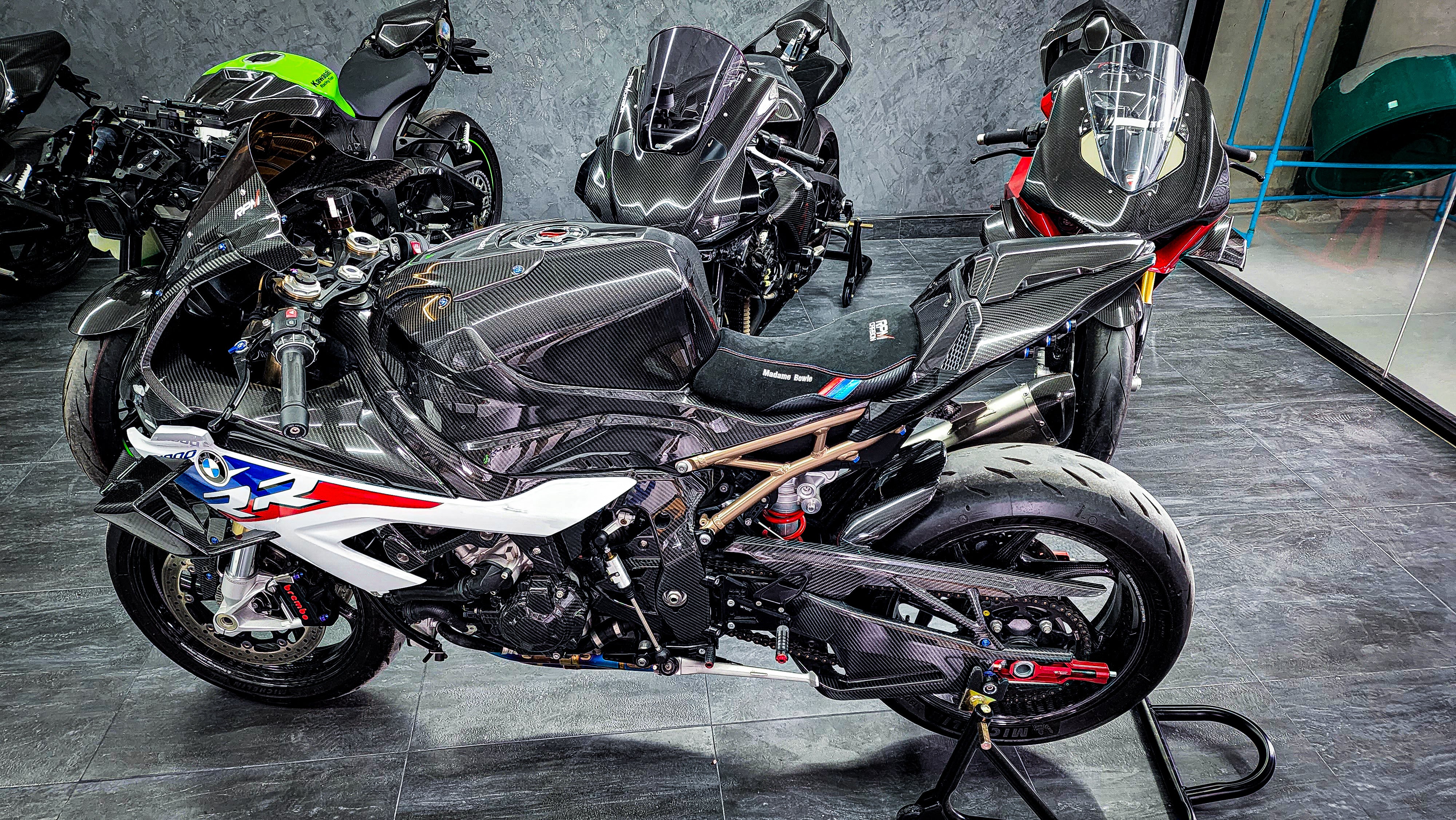 BMW S1000RR S1000R Carbon Fiber Tank Extender