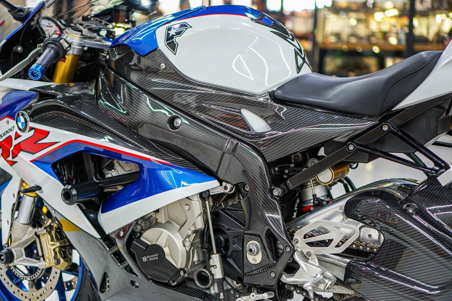 BMW S1000RR S1000R Carbon Fiber Frame Covers Protection