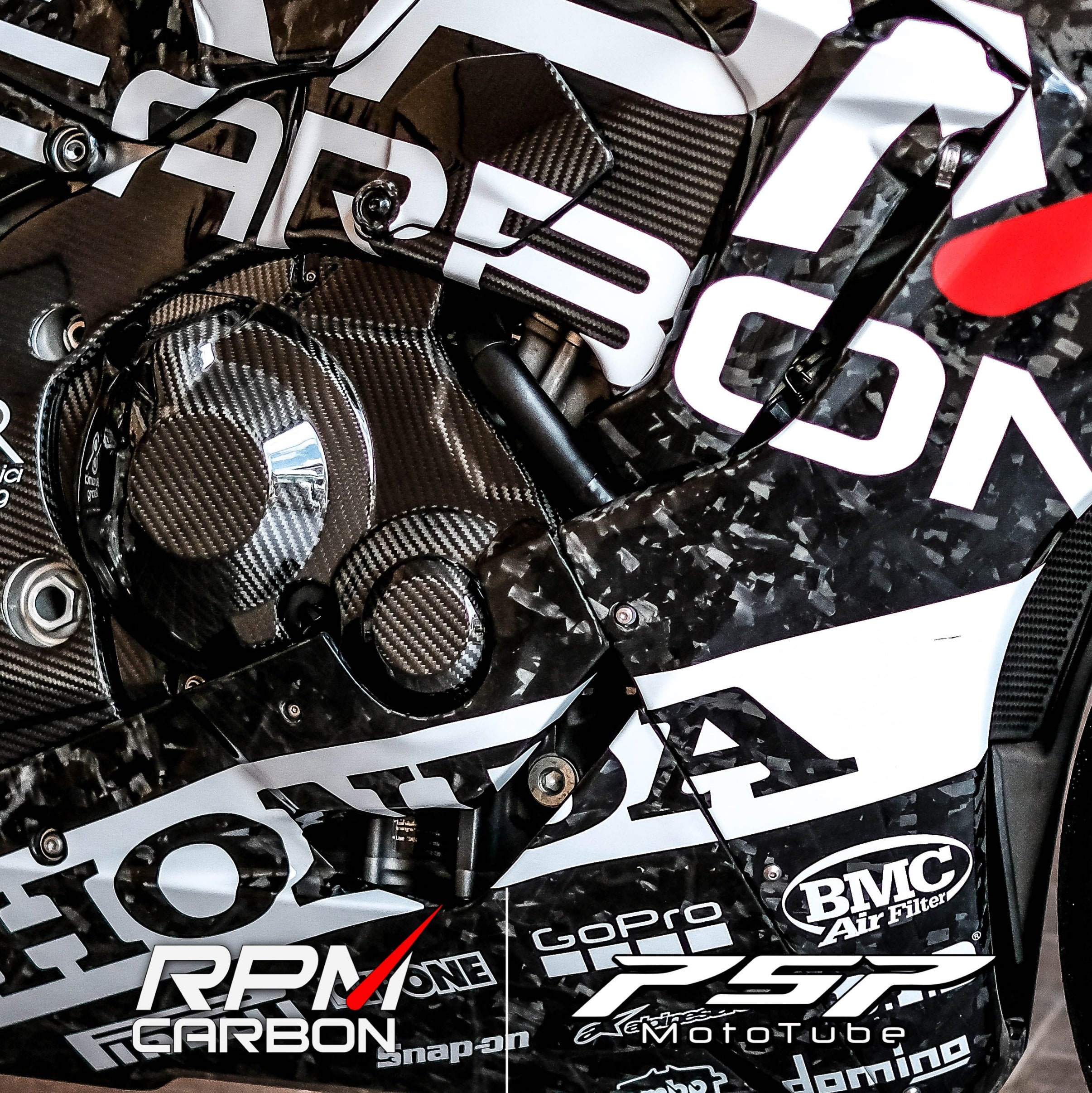 Honda CBR1000RR Carbon Fiber Engine Cover Left Protector