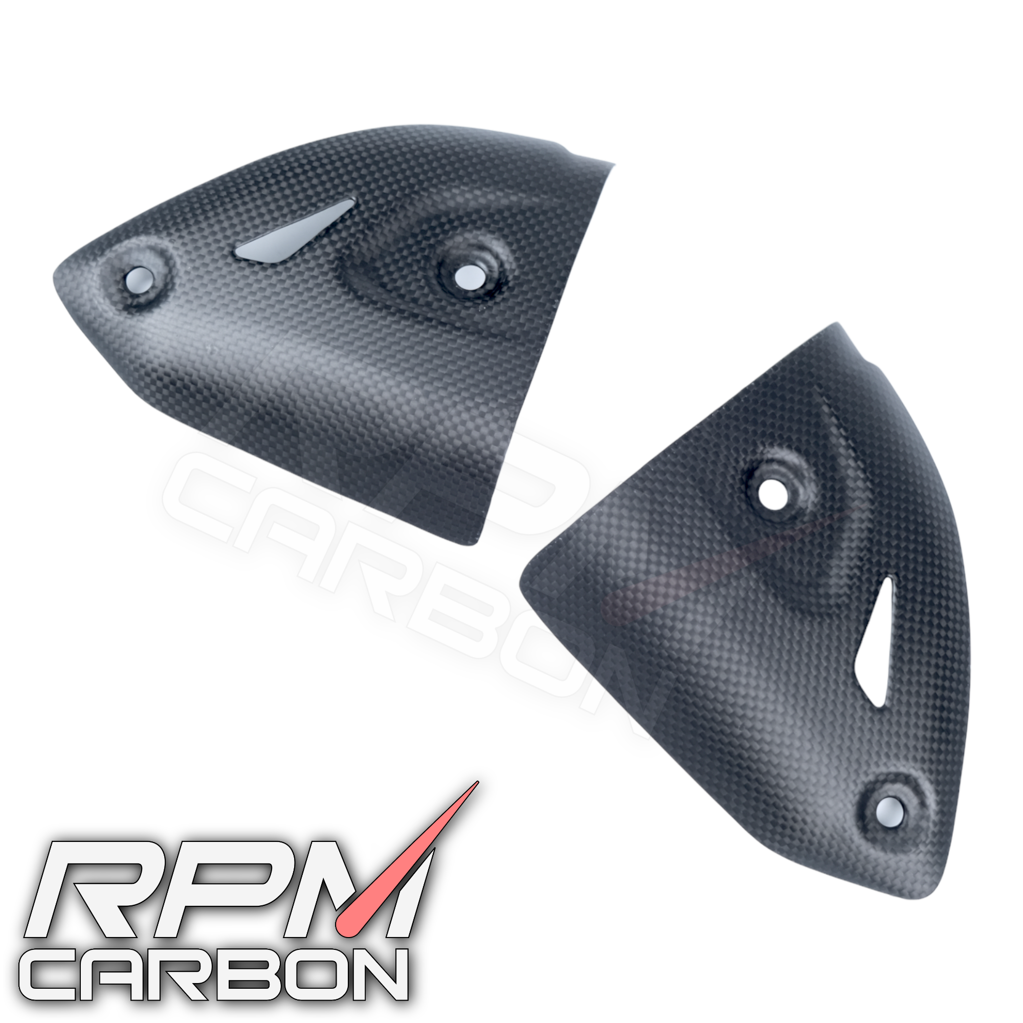 Ducati Panigale 899 1199 1299 959 V2 Carbon Fiber Exhaust Side Covers Termignoni