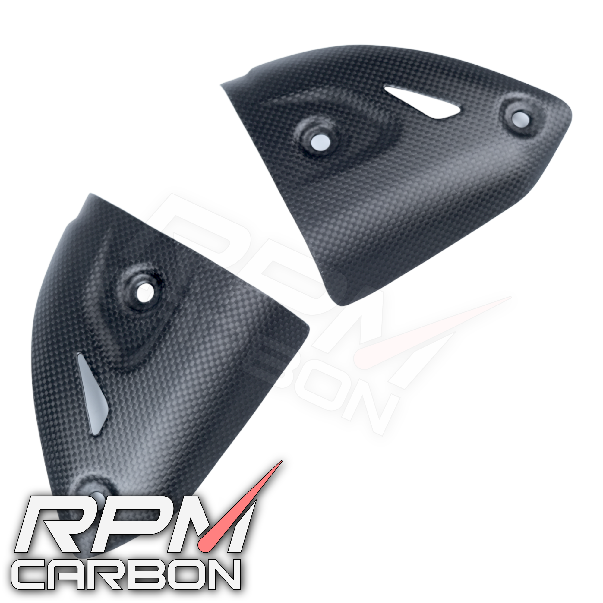 Ducati Panigale 899 1199 1299 959 V2 Carbon Fiber Exhaust Side Covers Termignoni