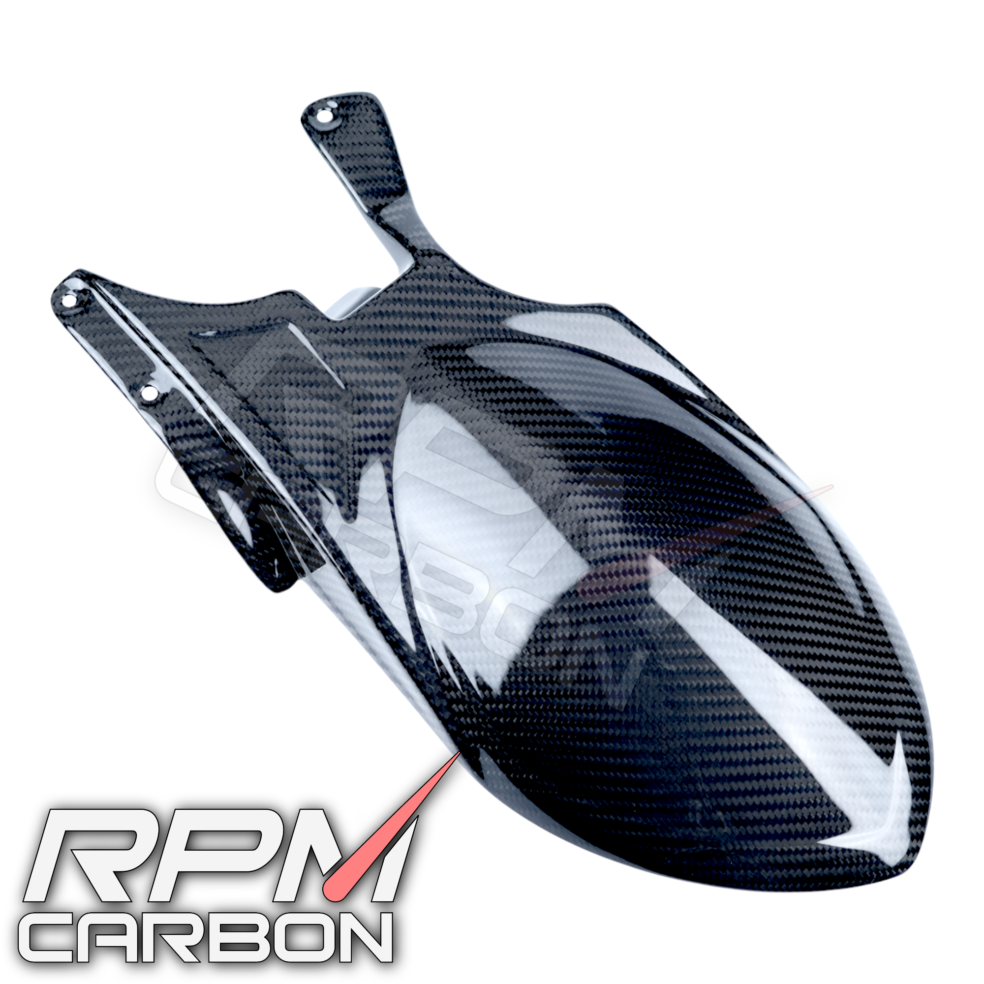 Ducati 848 1098 1198 Carbon Fiber Rear Fender Hugger Mudguard