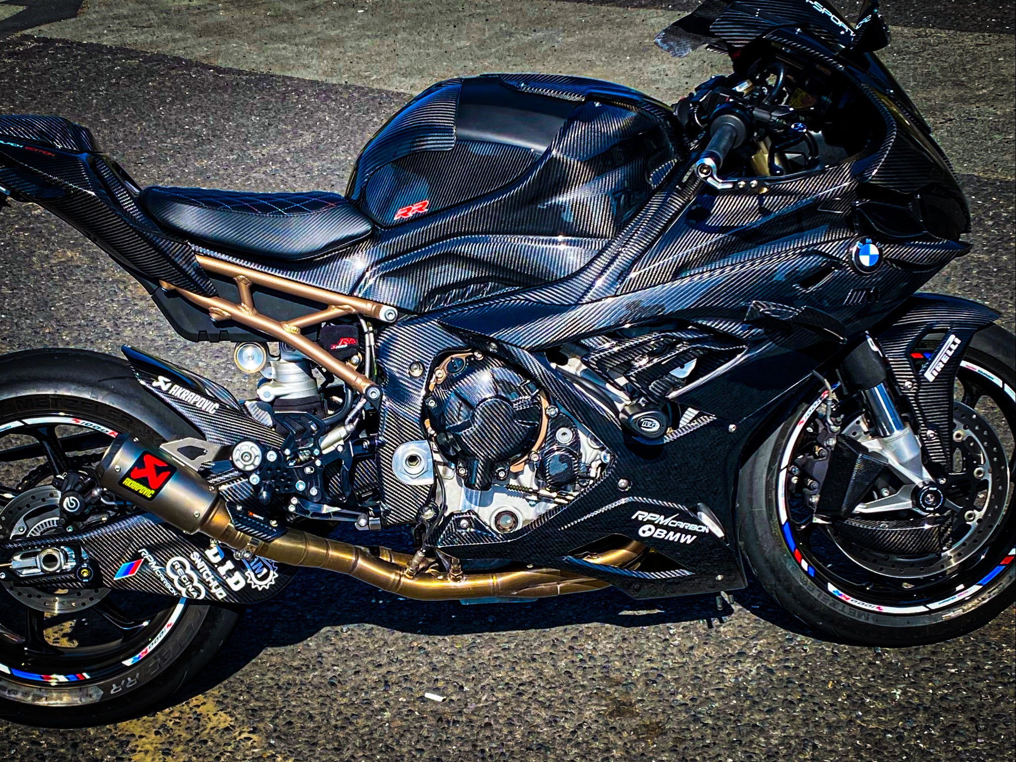 BMW S1000RR Carbon Fiber Dash Board Upper Side Fairings