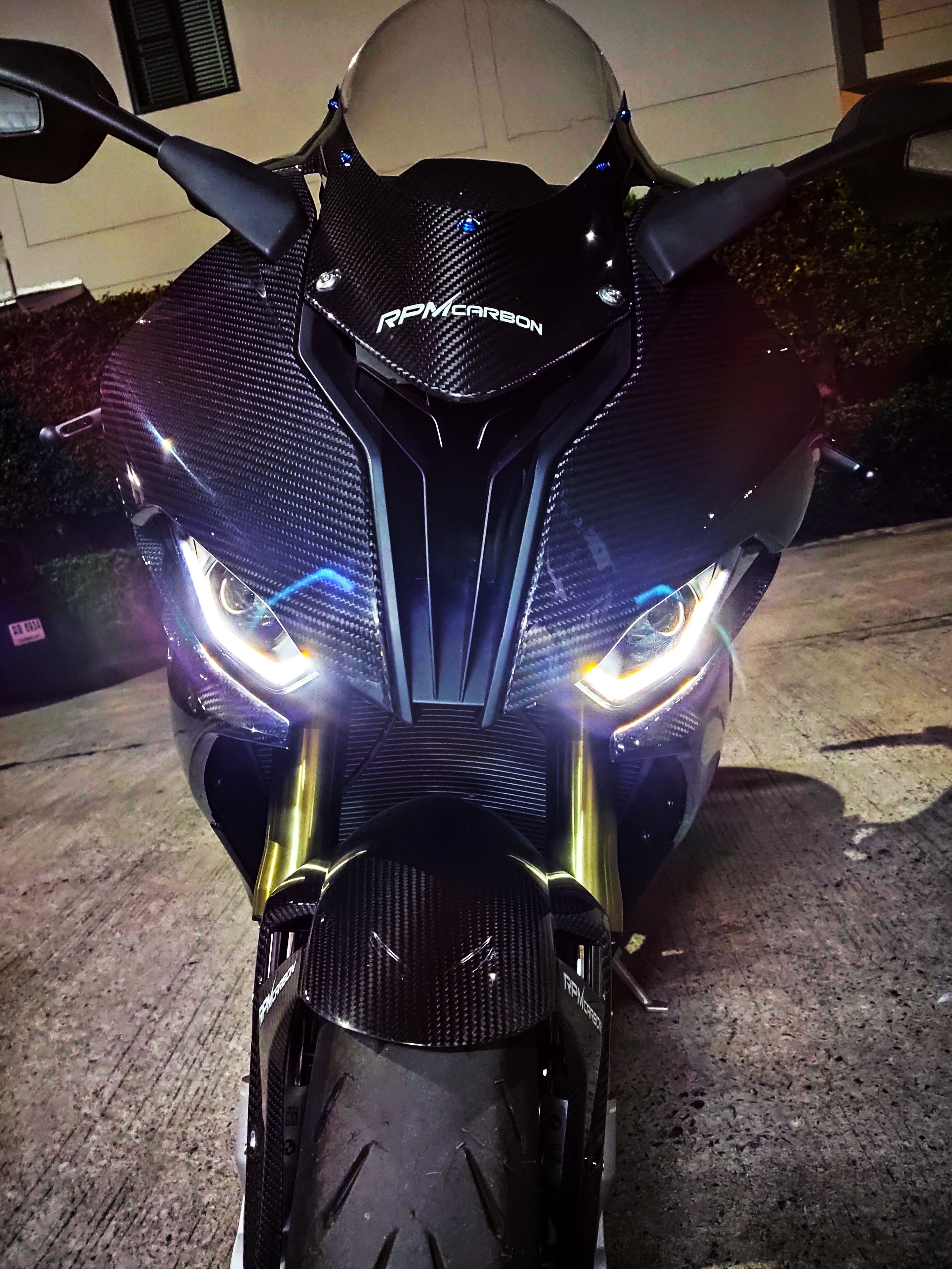 BMW S1000RR Windshield Carbon - Clear Glass (See Description)