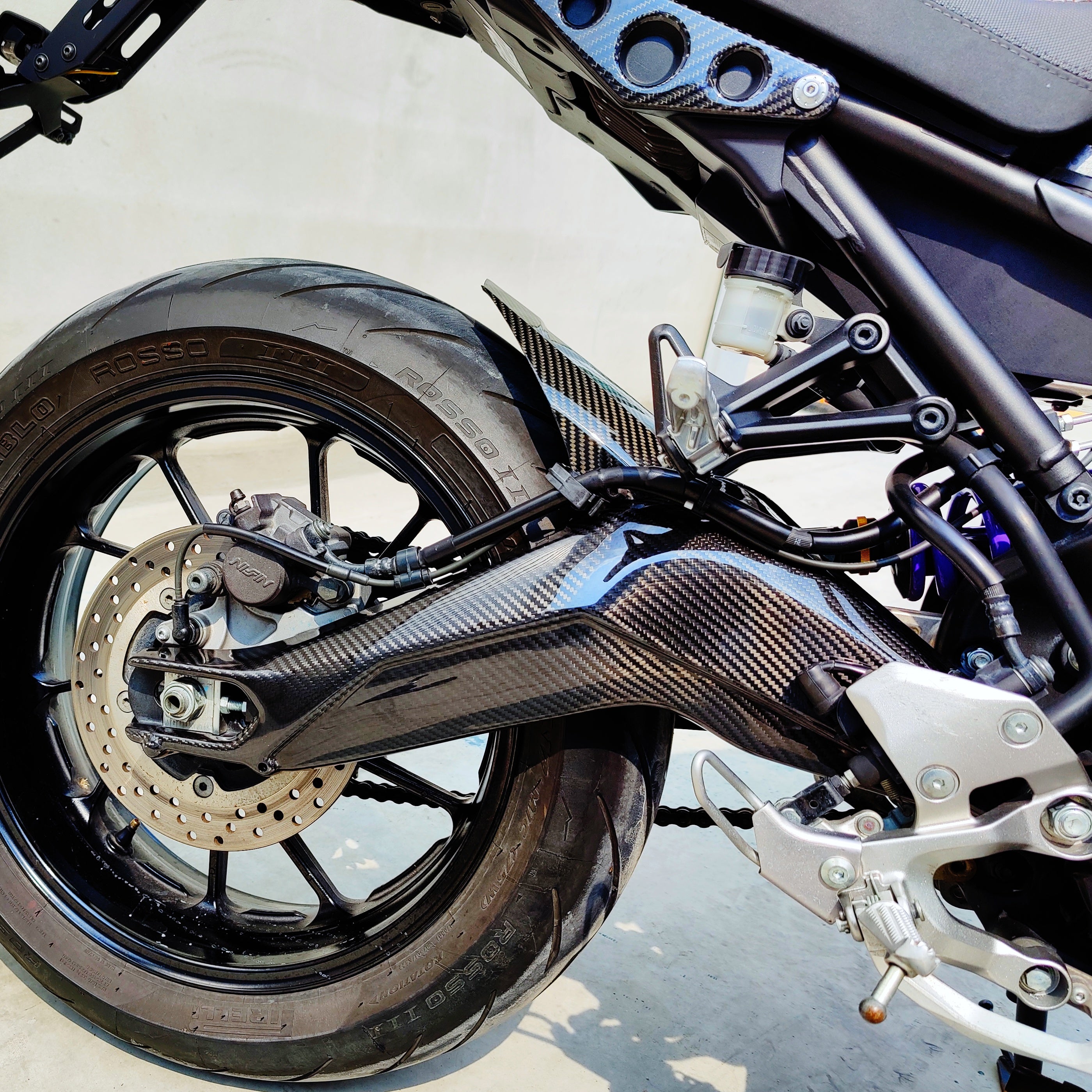 Yamaha XSR900 Carbon Fiber Swingarm Covers Protectors